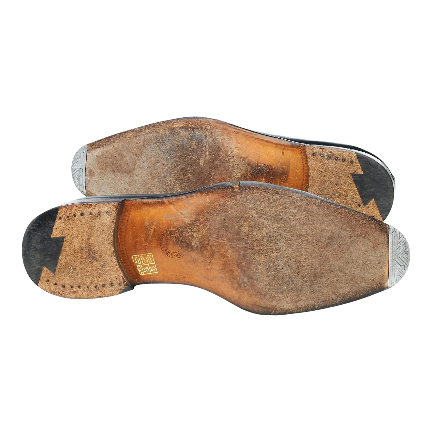 Black Leather Wholecut Oxford UK 8.5 - Image 5