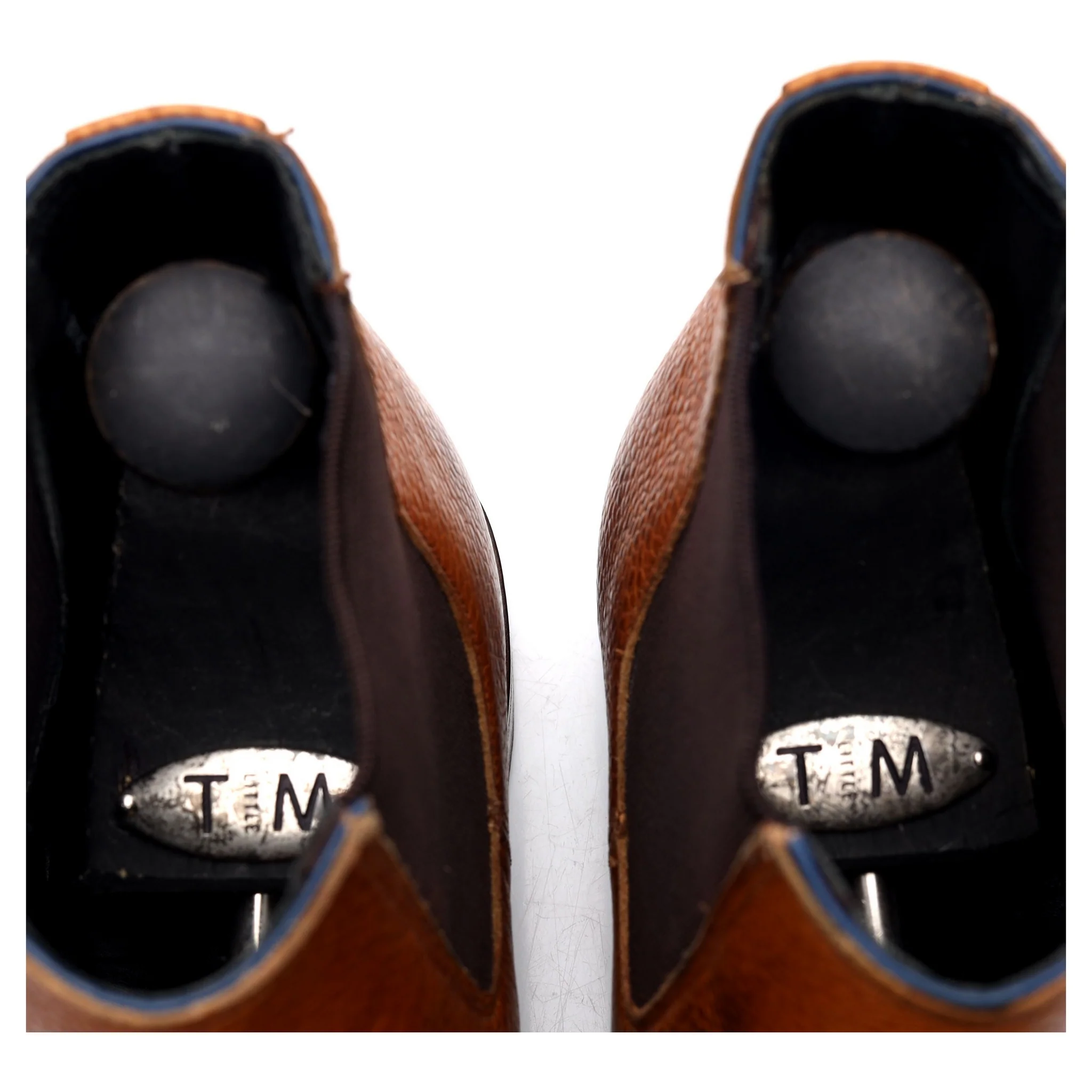 'Black Sole 6' Tan Brown Leather Chelsea Boots UK 8 F - Image 10