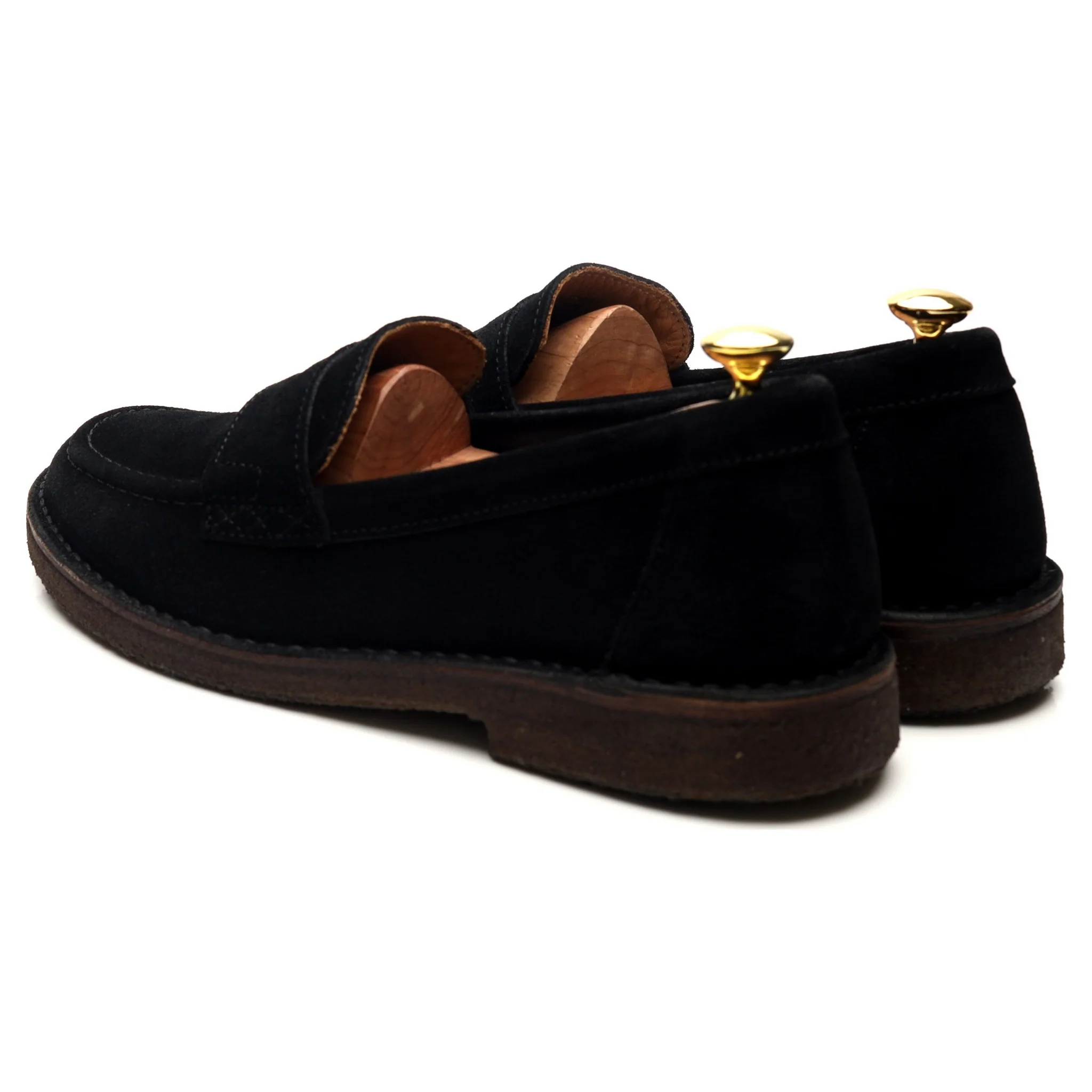 'Canal' Black Suede Loafers UK 8 - Image 3