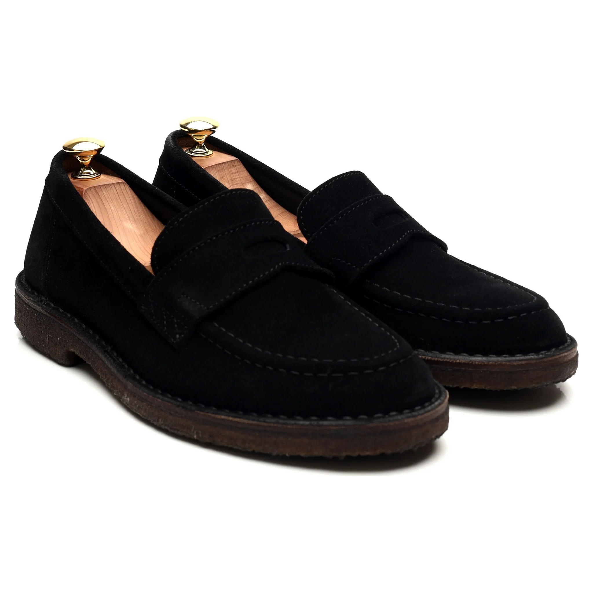 'Canal' Black Suede Loafers UK 8 - Image 7