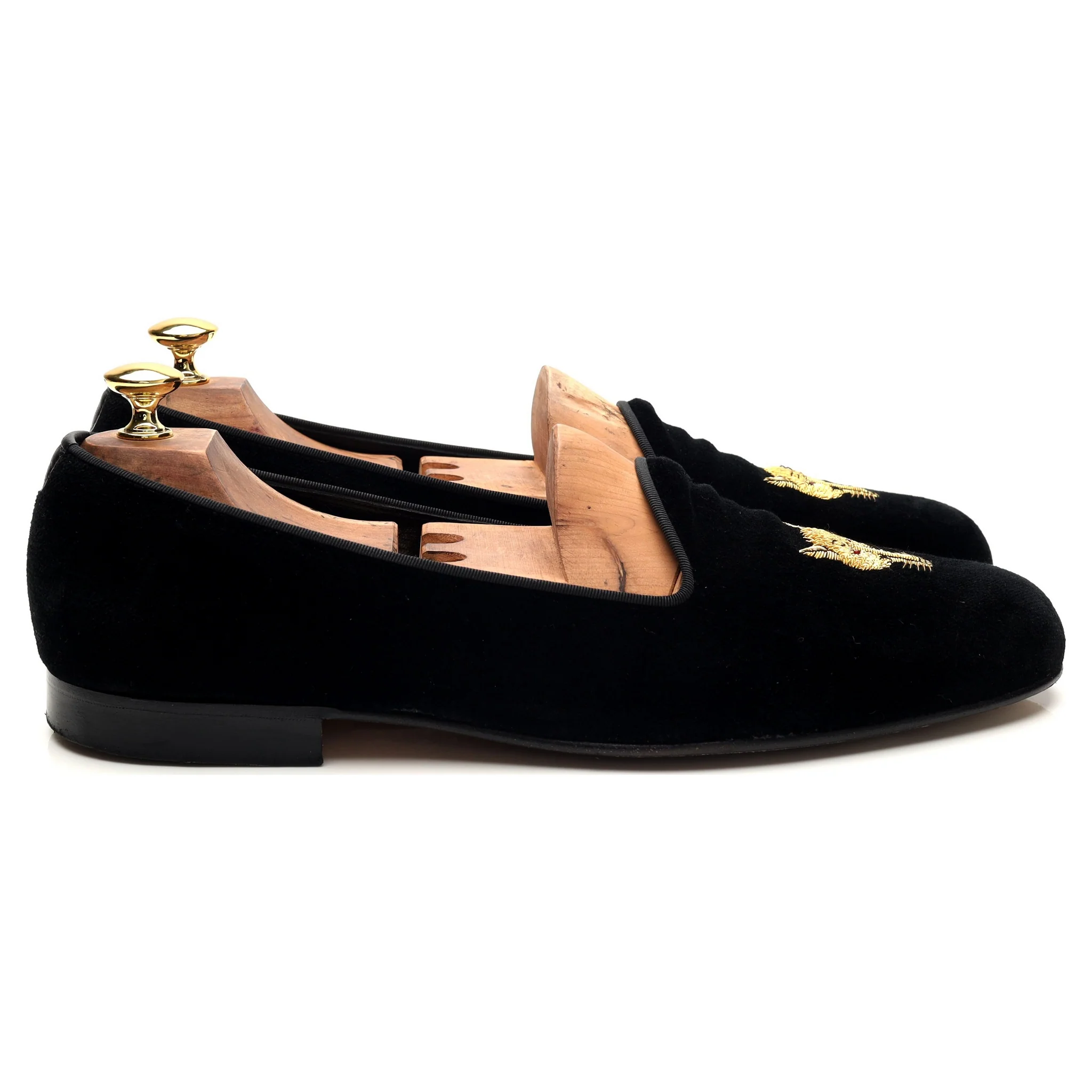 Black Velvet Slippers UK 10.5 E