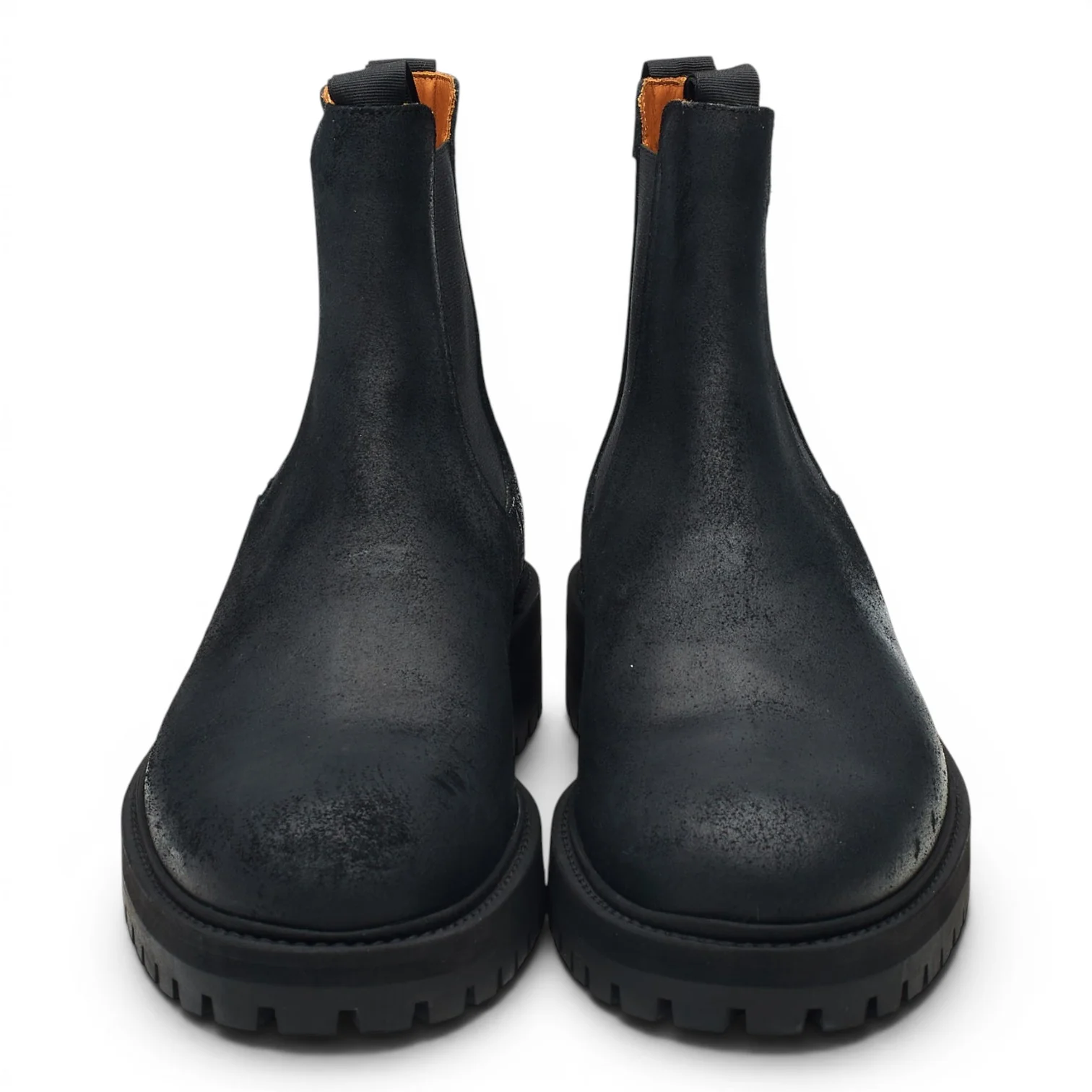 Black Waxed Suede Chelsea Boots UK 6 EU 40 - Image 2