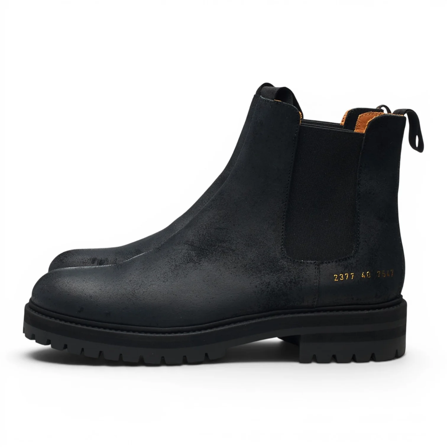 Black Waxed Suede Chelsea Boots UK 6 EU 40 - Image 3