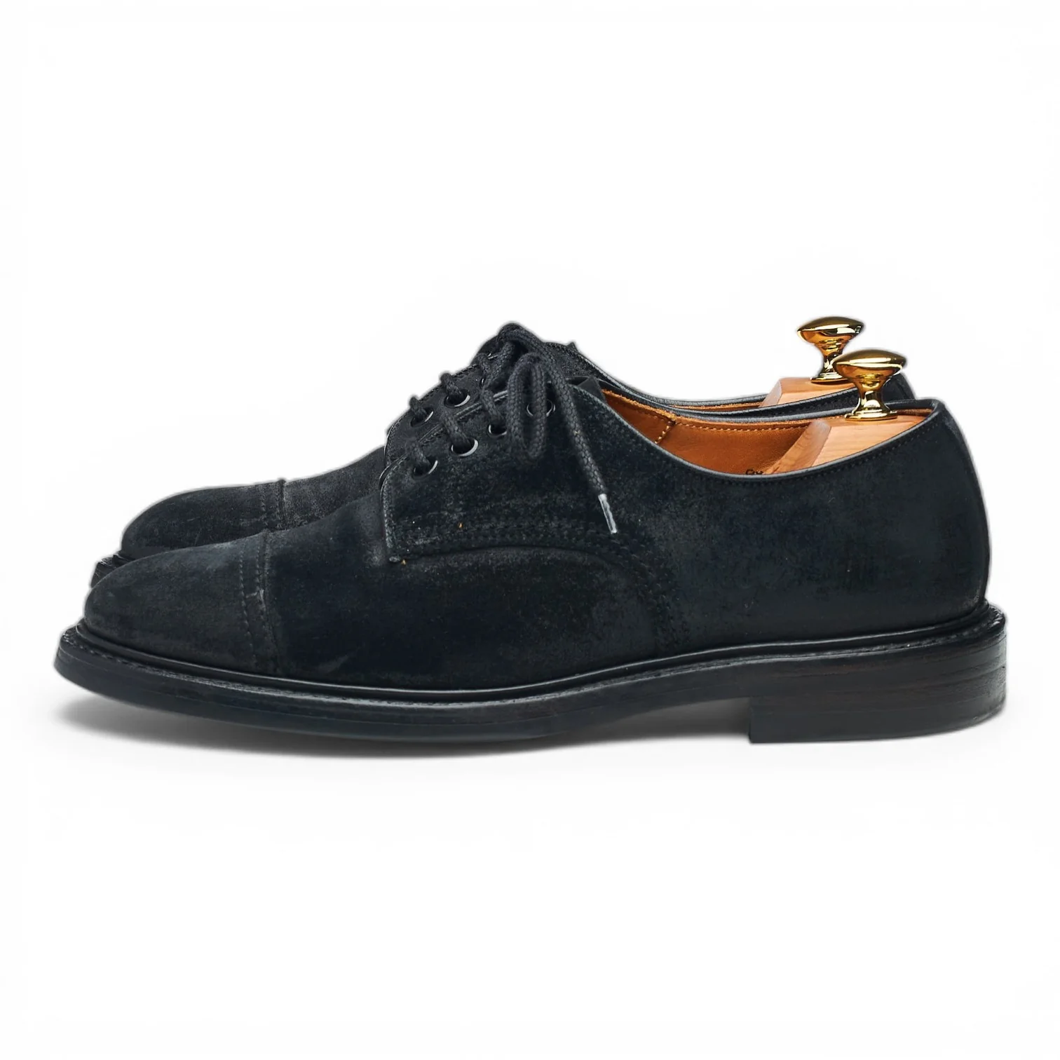 'J5798' Black Waxed Suede Derby UK 6.5 - Image 3