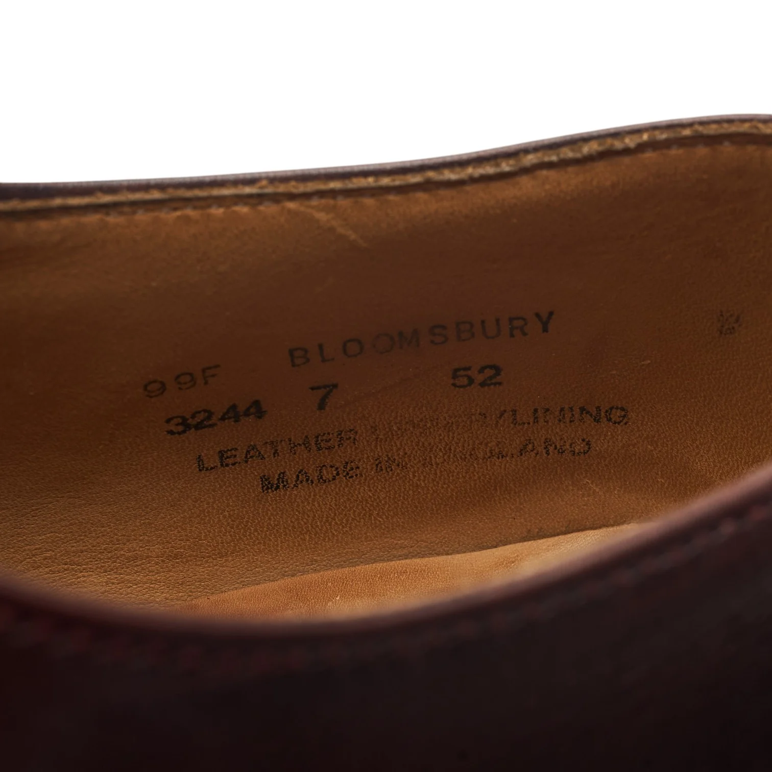 'Bloomsbury' Dark Brown Leather Oxford UK 7 F - Image 7