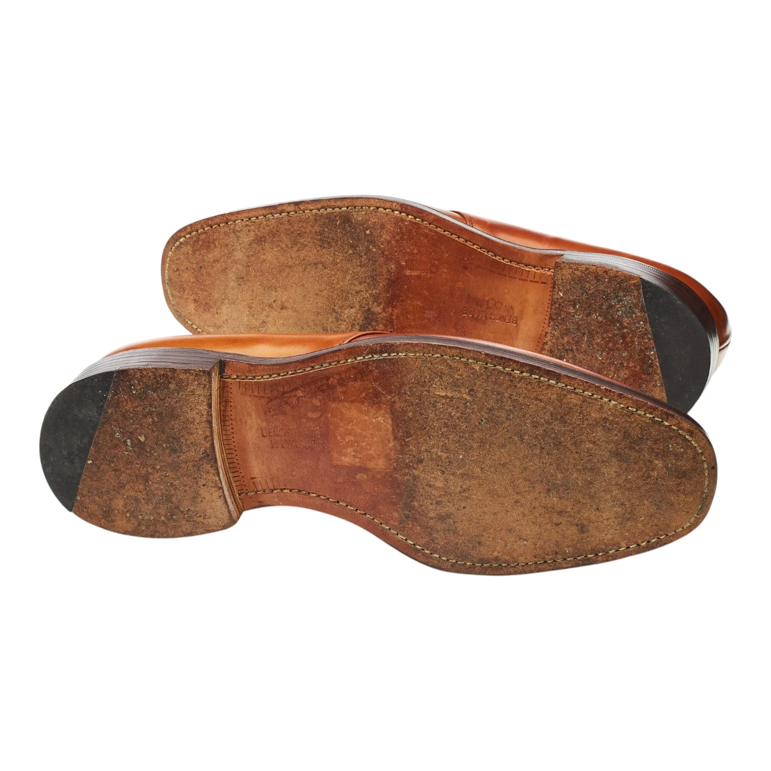 Vintage 'Bobby' Tan Brown Leather Derby UK 9 F - Image 5