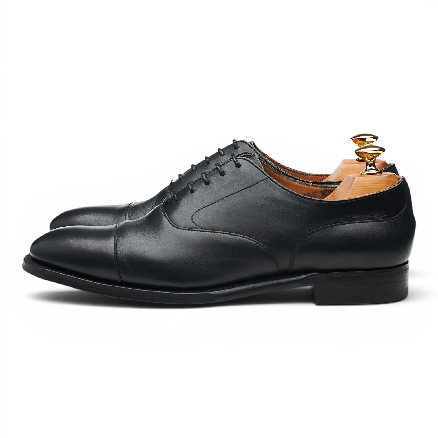 Bodileys Black Leather Semi-Lined Oxford UK 7 F - Image 3