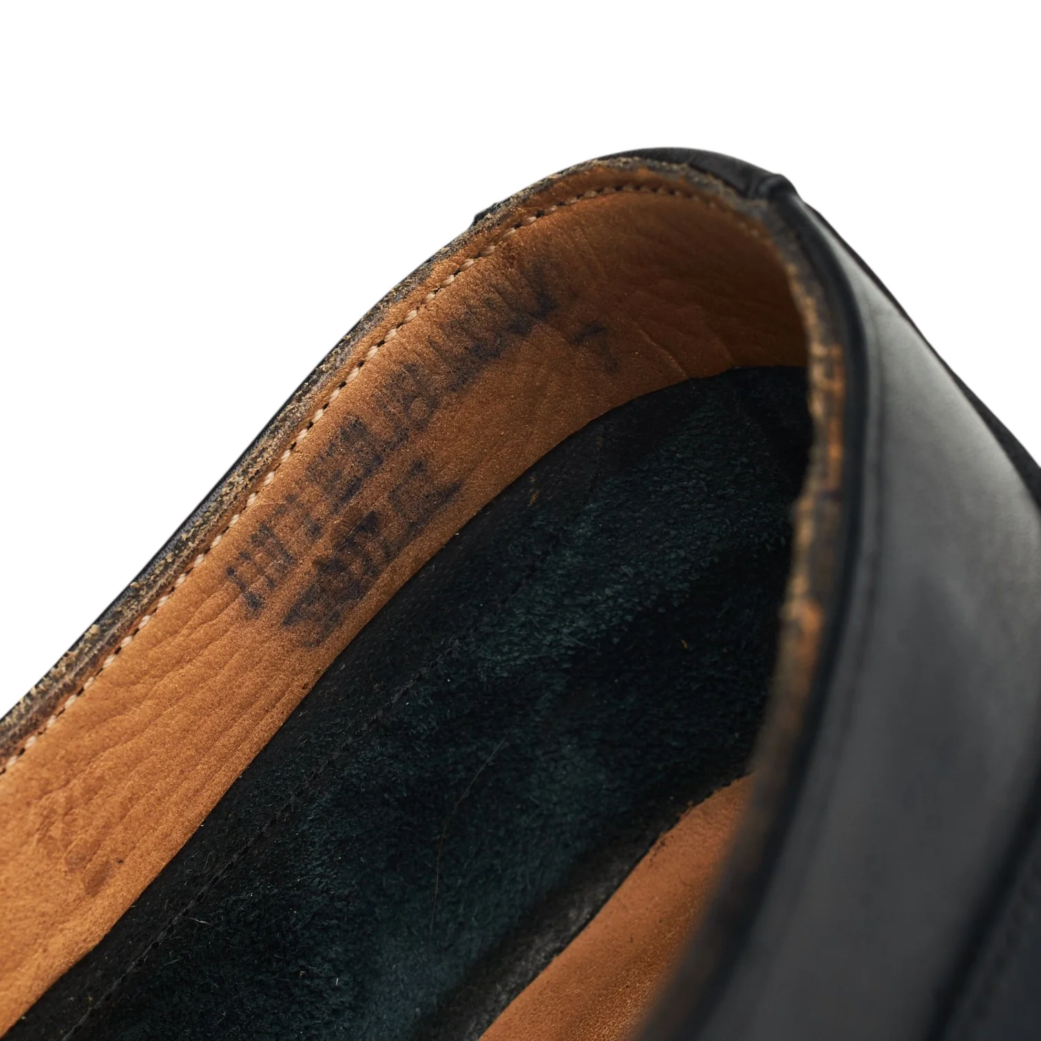 Bodileys Black Leather Semi-Lined Oxford UK 7 F - Image 7