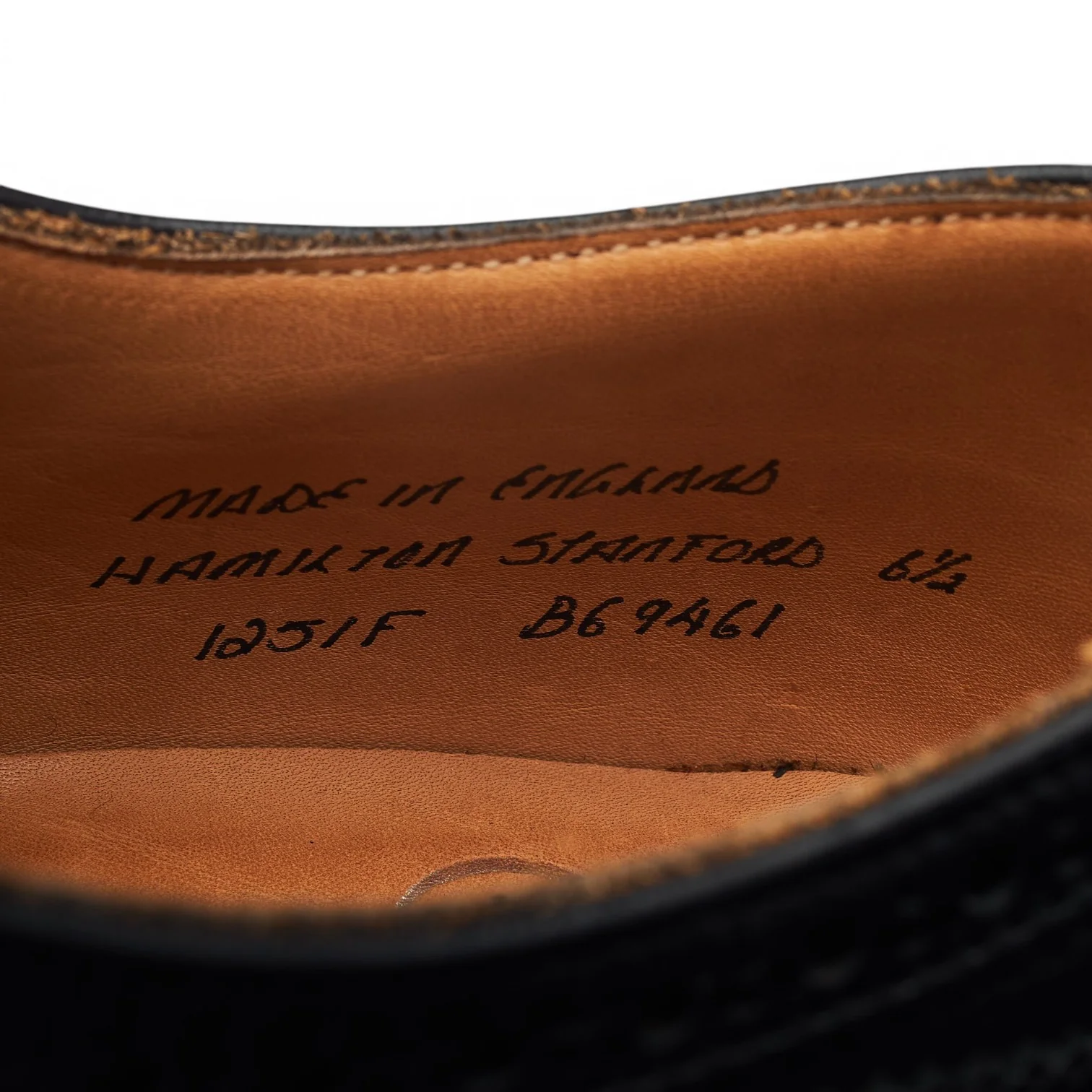 Bodileys 'Hamilton Stanford' Black Leather Oxford Brogues UK 6.5 F - Image 7