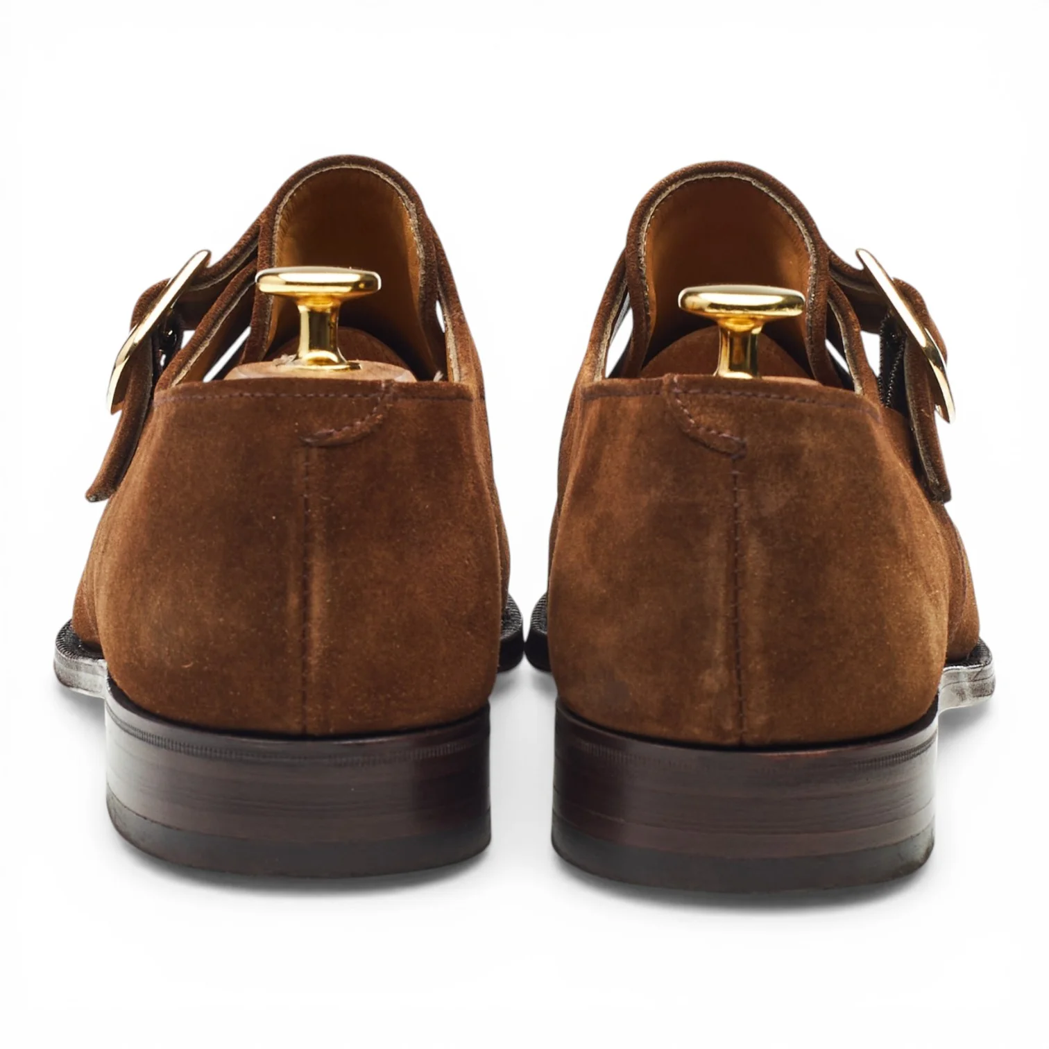 'Bond' Snuff Brown Suede Monk Strap UK 6.5 F - Image 4