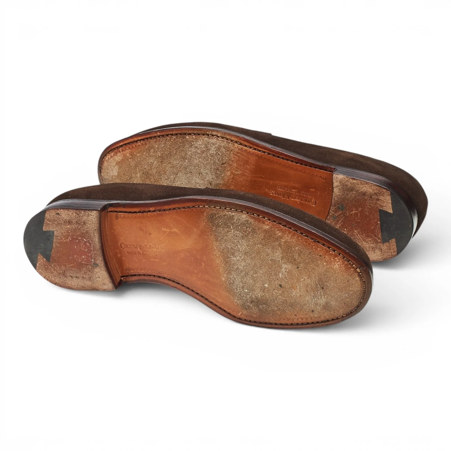 'Boston' Dark Brown Suede Loafers UK 8 E - Image 5