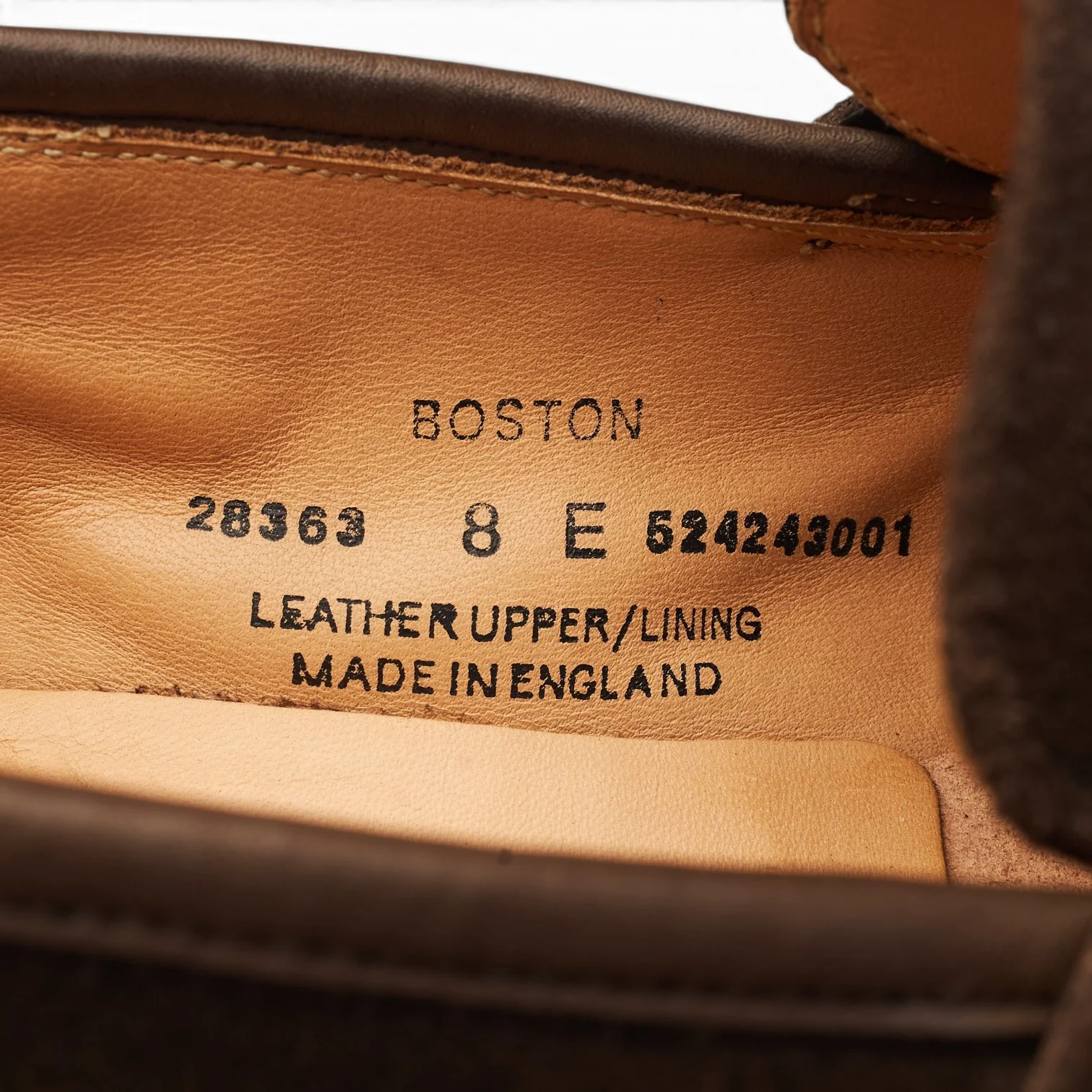 'Boston' Dark Brown Suede Loafers UK 8 E - Image 7