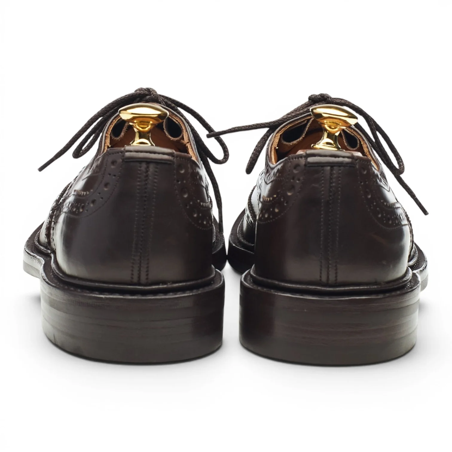 'Bourton' Dark Brown Leather Derby Brogues UK 6.5 - Image 4
