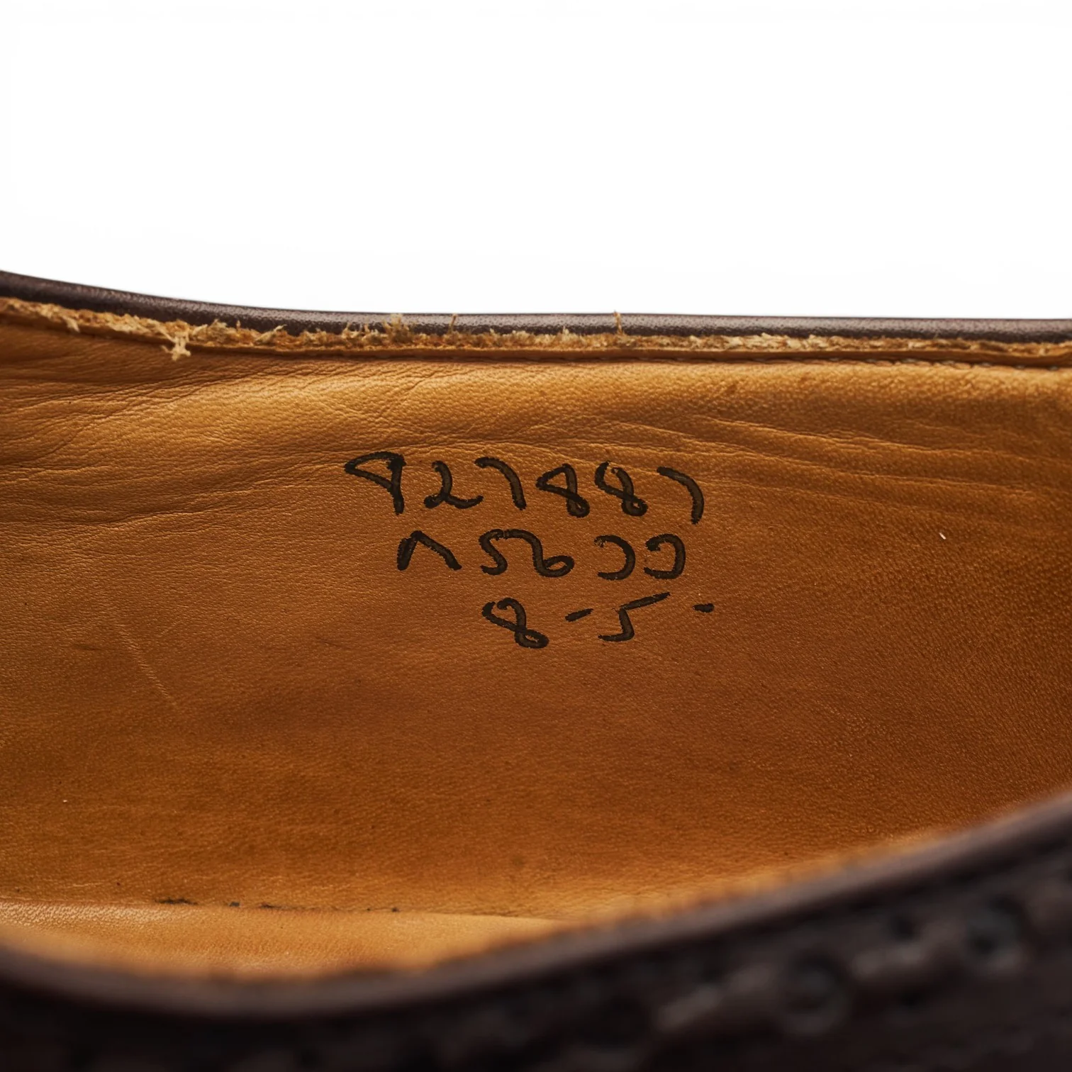 'Bourton' Dark Brown Leather Derby Brogues UK 8 - Image 7
