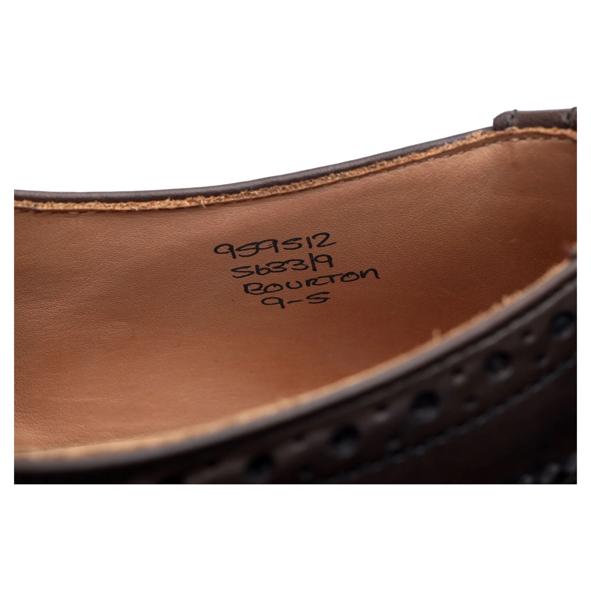 'Bourton' Dark Brown Leather Derby UK 9 - Image 13