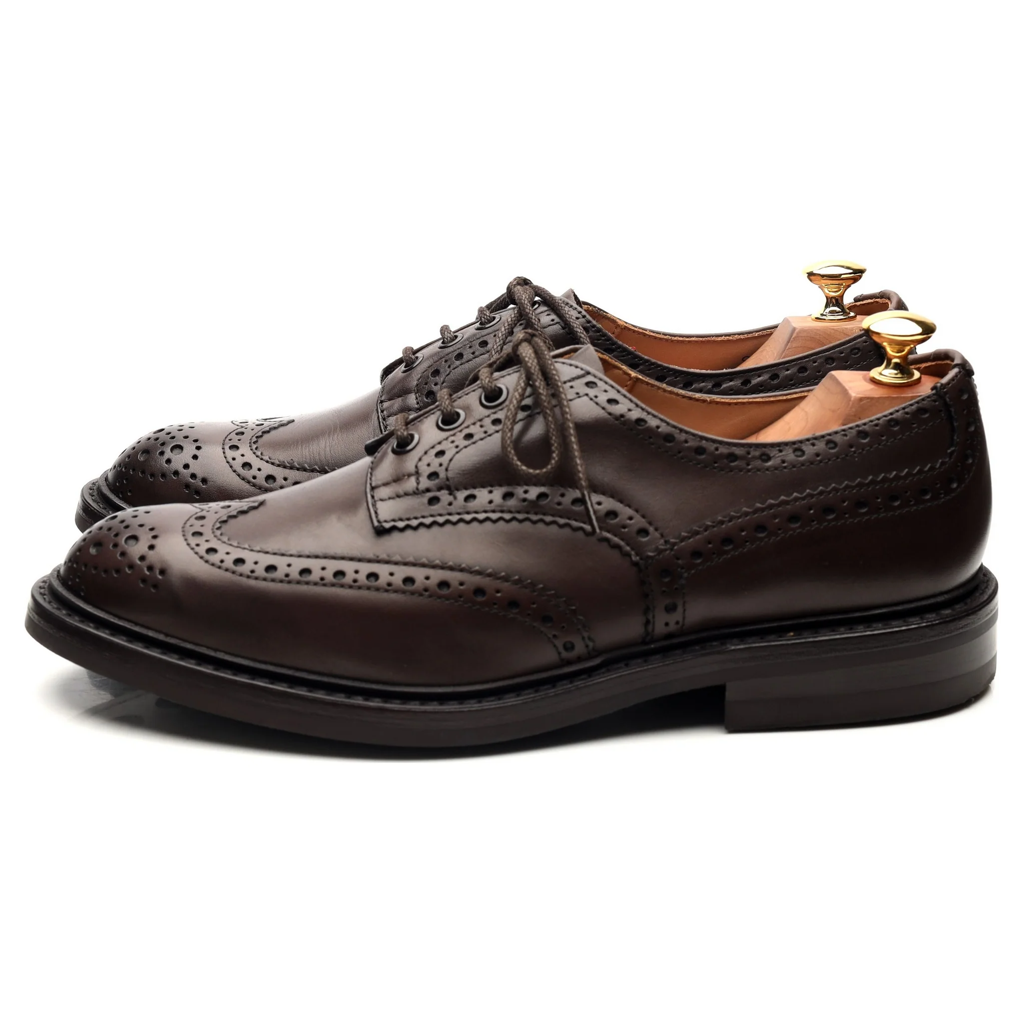 'Bourton' Dark Brown Leather Derby UK 9 - Image 2