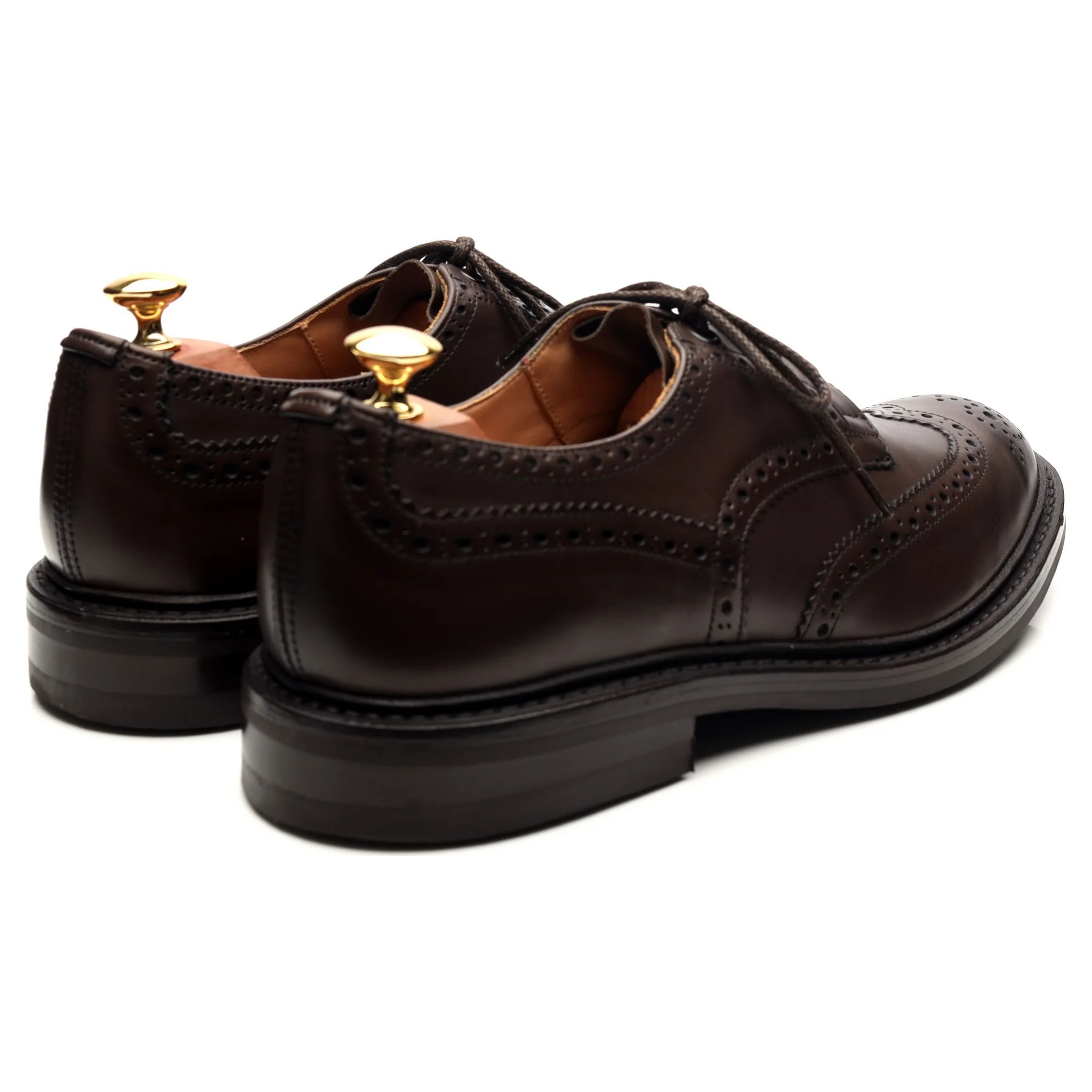 'Bourton' Dark Brown Leather Derby UK 9 - Image 5