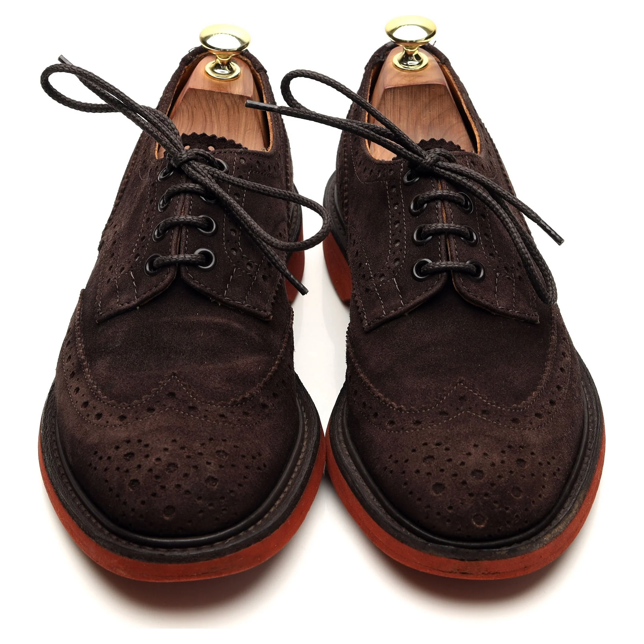 'Bourton' Dark Brown Suede Derby Brogues UK 7 - Image 2