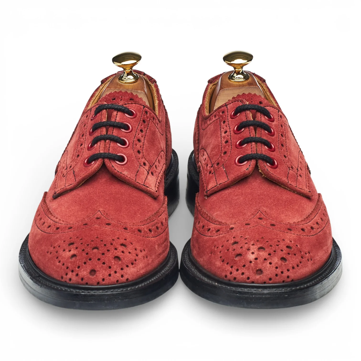 'Bourton' Red Suede Derby Brogues UK 6 - Image 2
