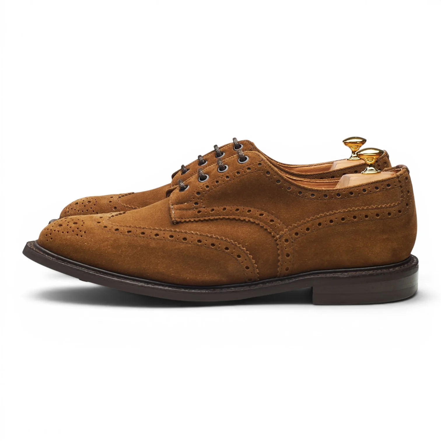 'Bourton' Snuff Brown Suede Derby Brogues UK 11 - Image 3