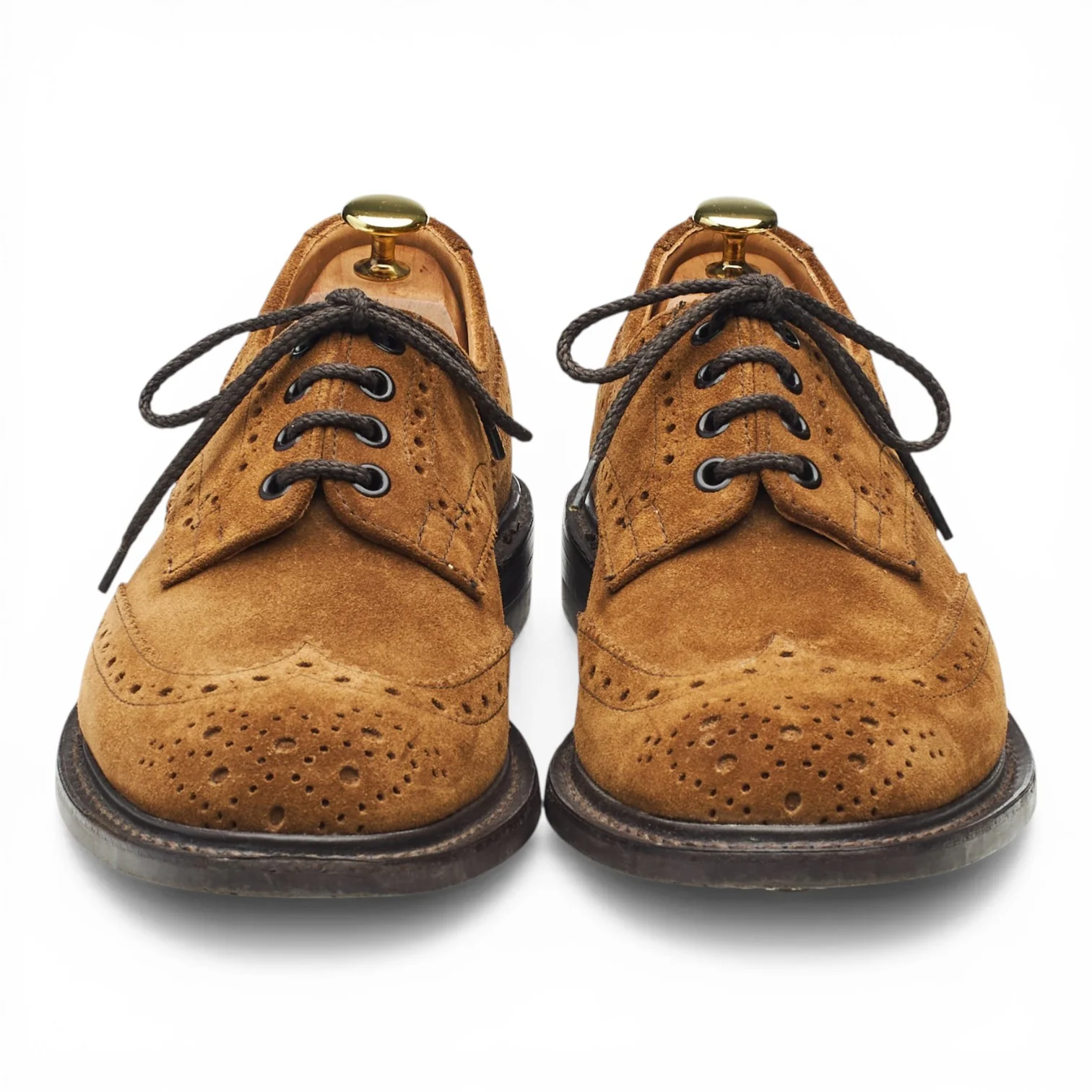 'Bourton' Snuff Brown Suede Derby Brogues UK 7.5 - Image 2