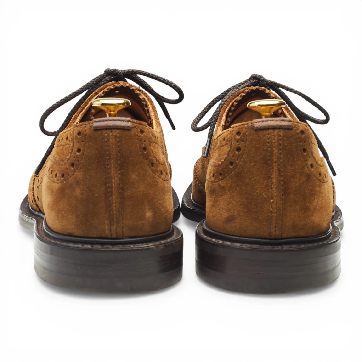 'Bourton' Snuff Brown Suede Derby Brogues UK 7.5 - Image 4