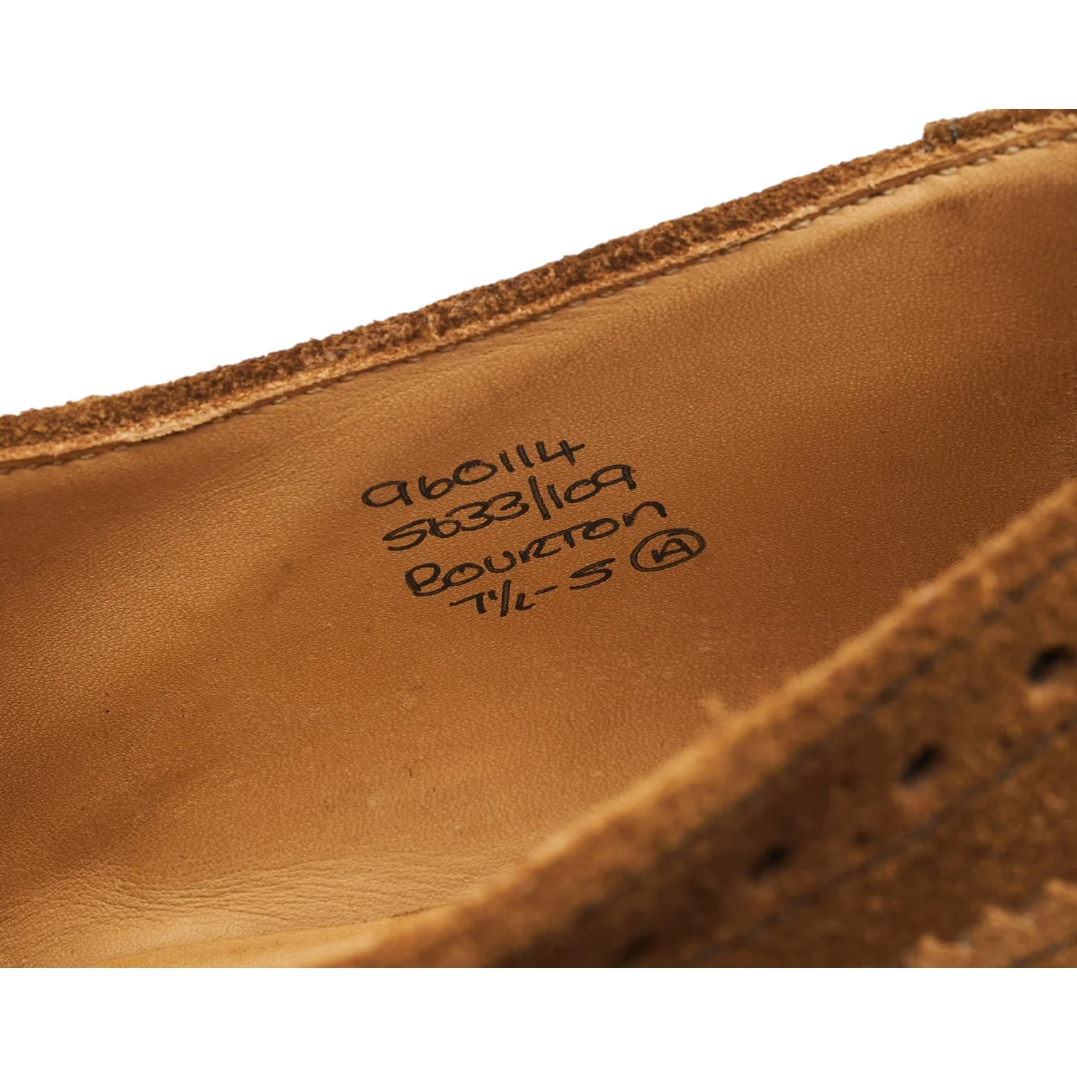 'Bourton' Snuff Brown Suede Derby Brogues UK 7.5 - Image 7