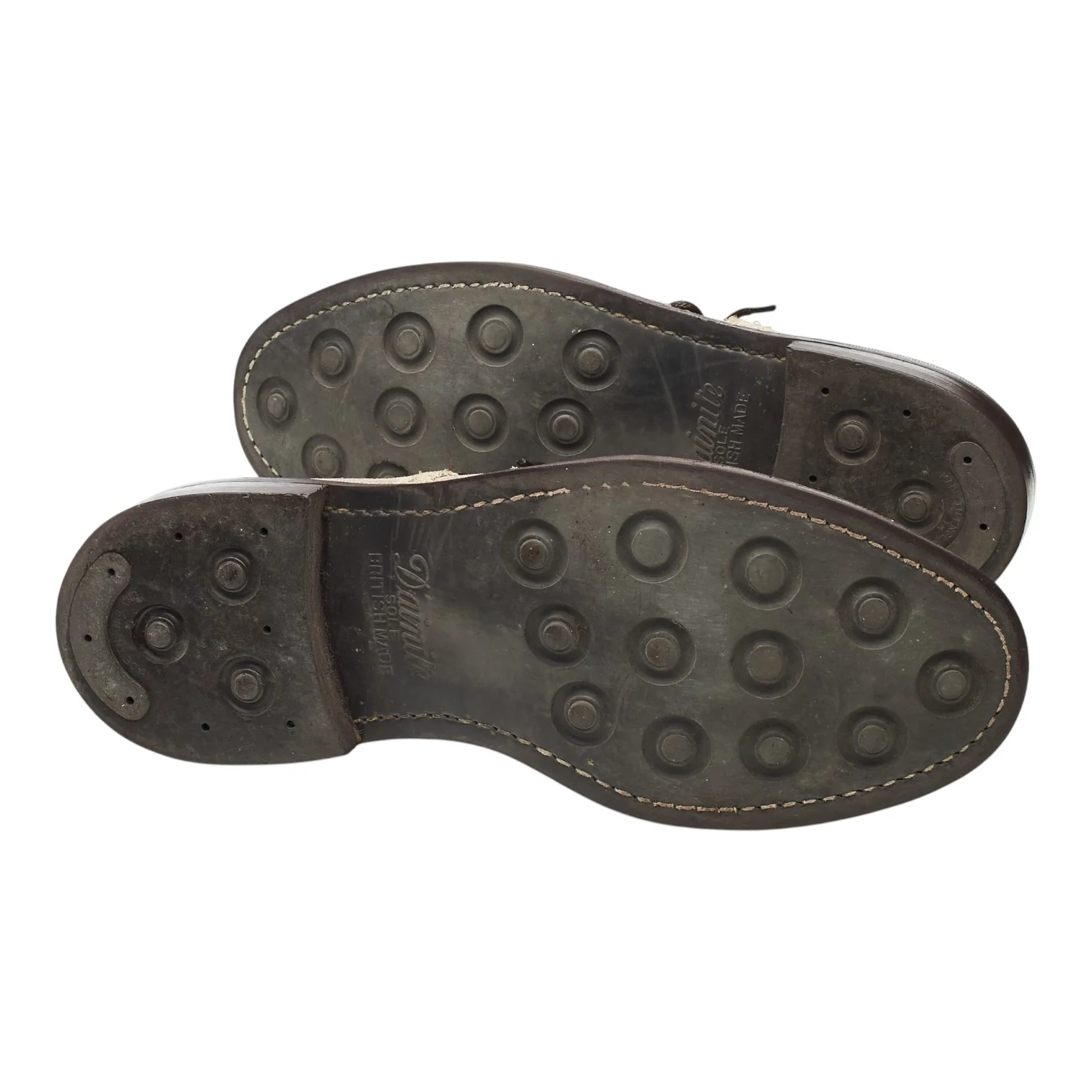 'Bourton' Stone Waxed Suede Derby Brogues UK 8 - Image 5