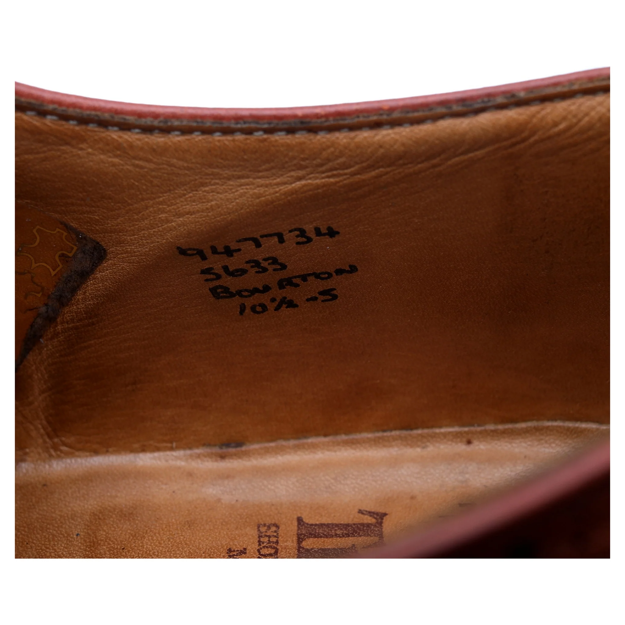 'Bourton' Tan Brown Leather Derby UK 10.5 - Image 13