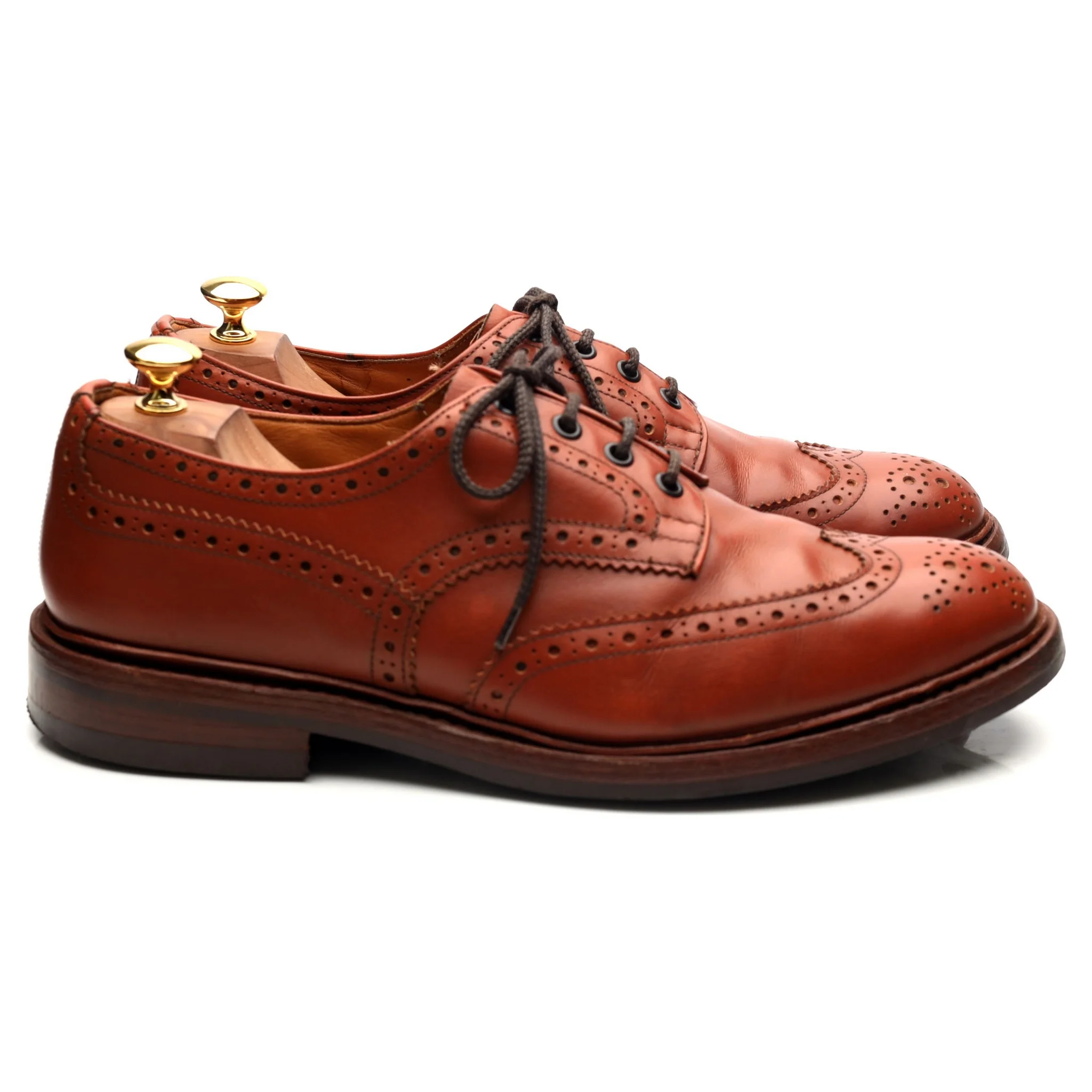 'Bourton' Tan Brown Leather Derby UK 10.5 - Image 6