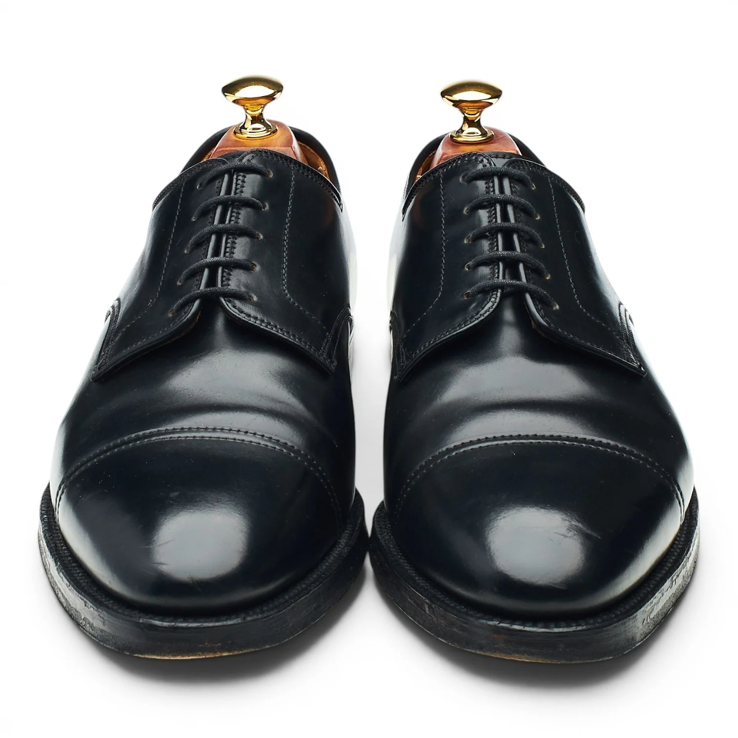 'Bradford' Black Cordovan Leather Derby UK 8.5 E - Image 2