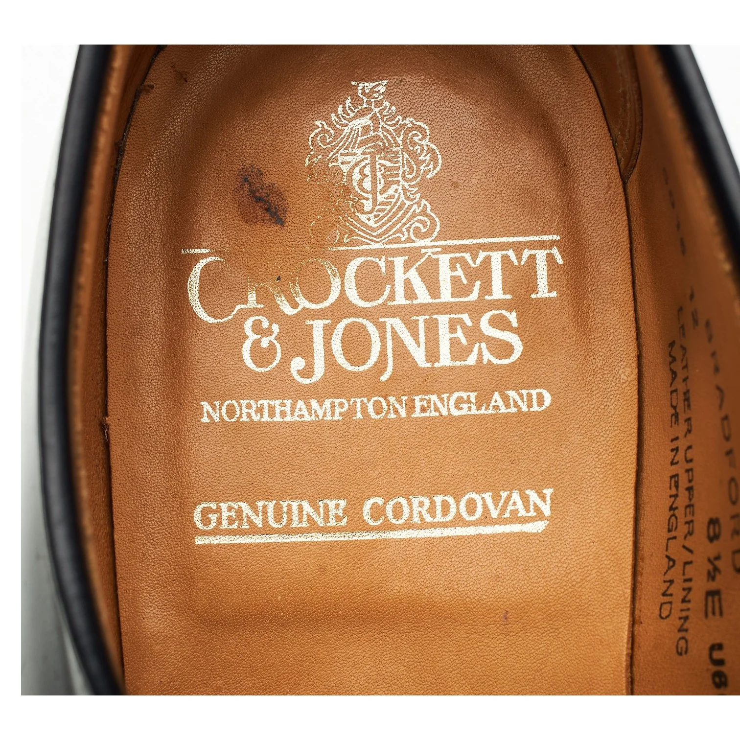 'Bradford' Black Cordovan Leather Derby UK 8.5 E - Image 6