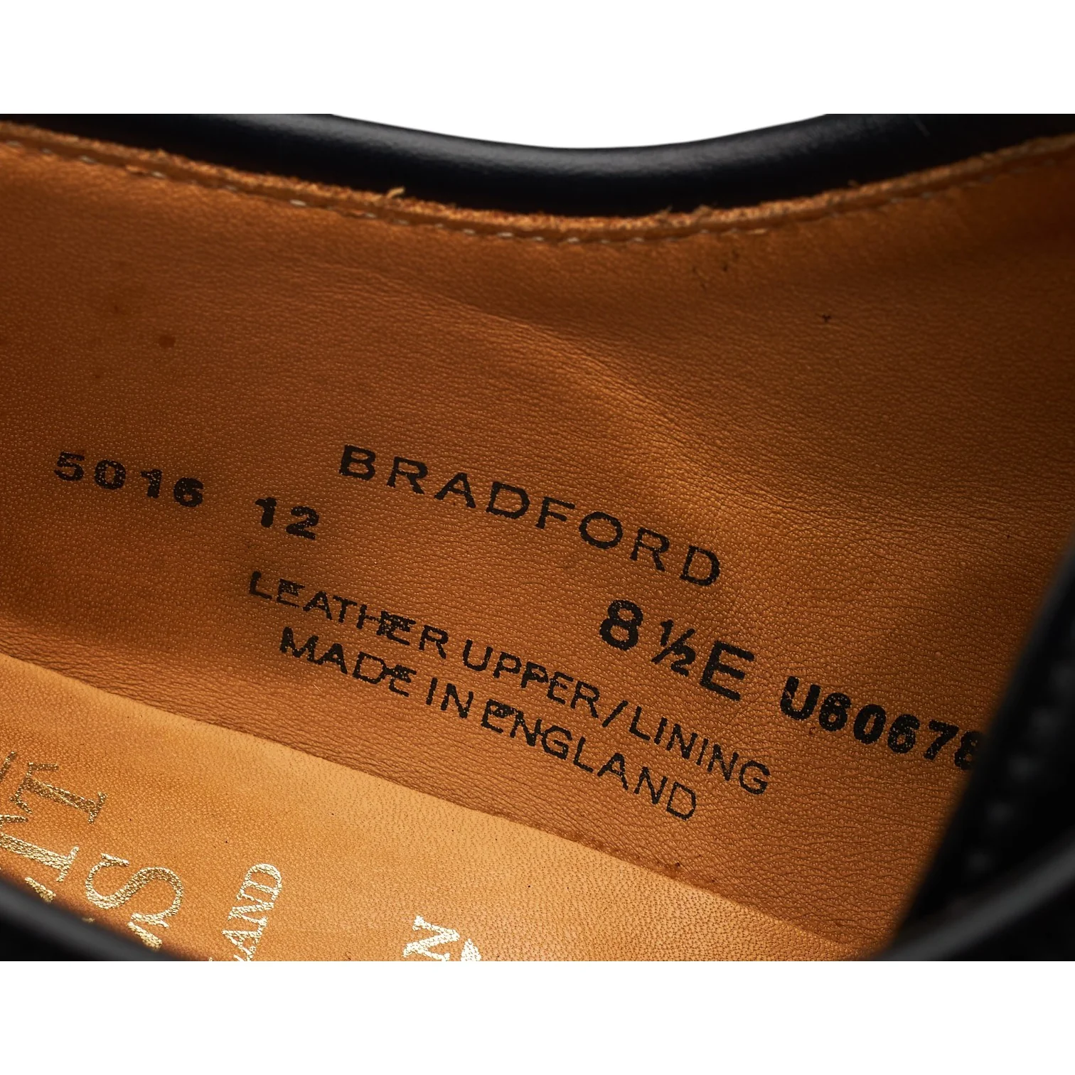 'Bradford' Black Cordovan Leather Derby UK 8.5 E - Image 7