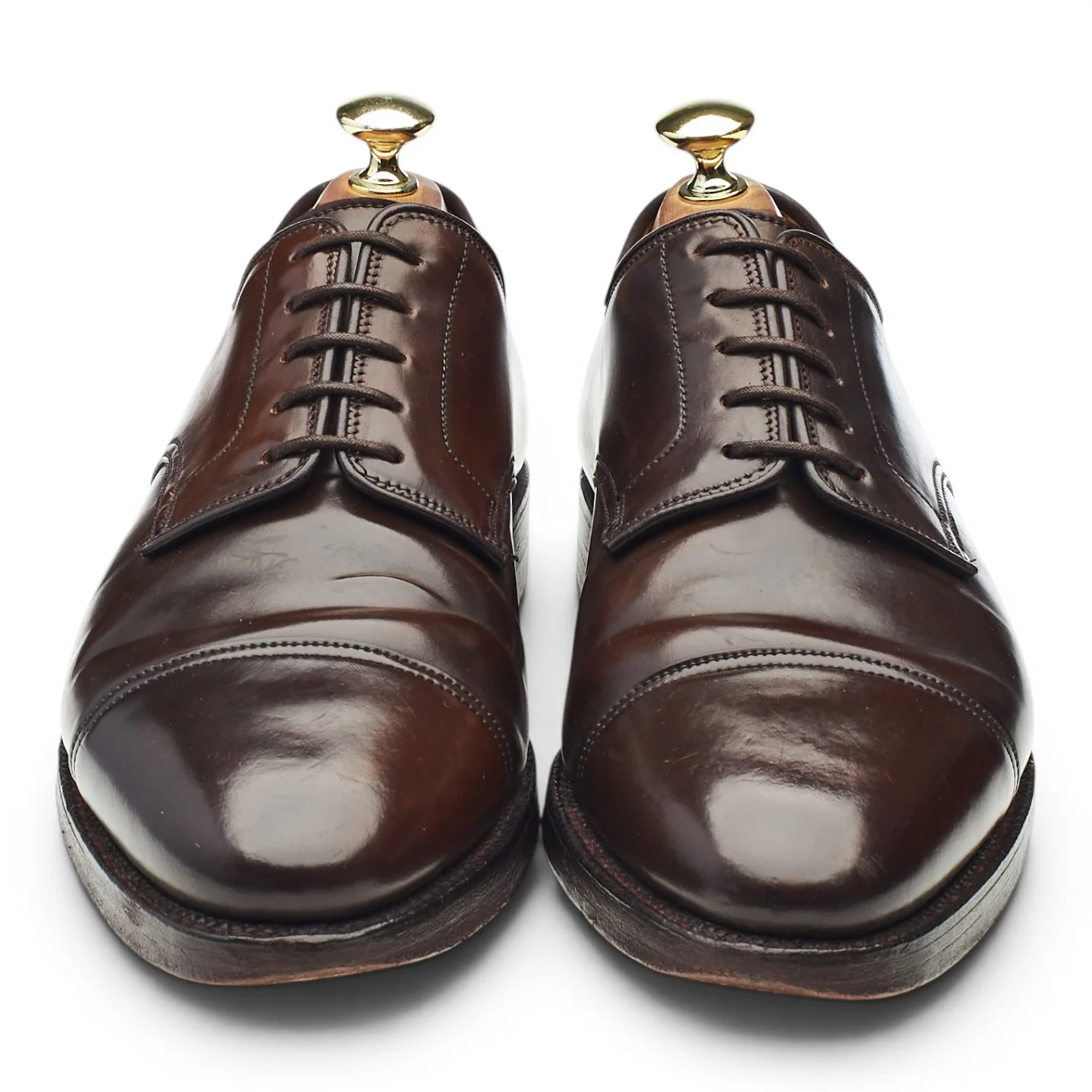 'Bradford' Dark Brown Cordovan Leather Derby UK 7 E - Image 2