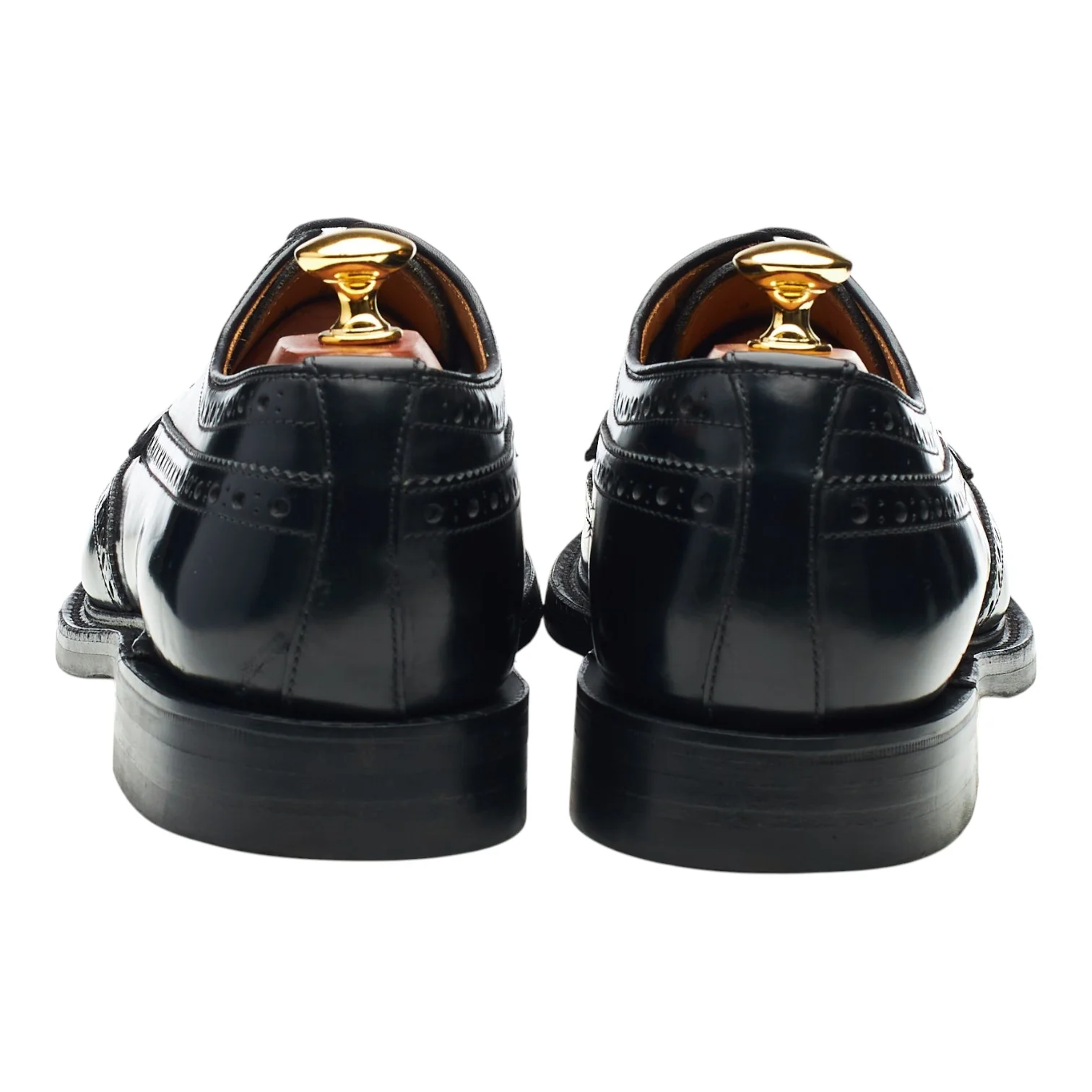 'Braemar' Black Leather Derby Brogues UK 9 F - Image 4