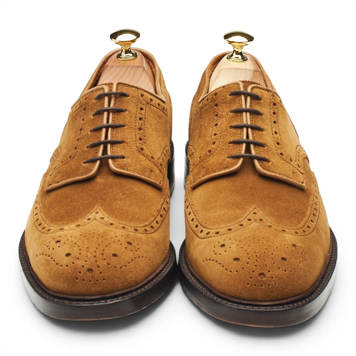 'Brenton' Snuff Brown Suede Derby Brogues UK 7.5 US 8.5 D - Image 2