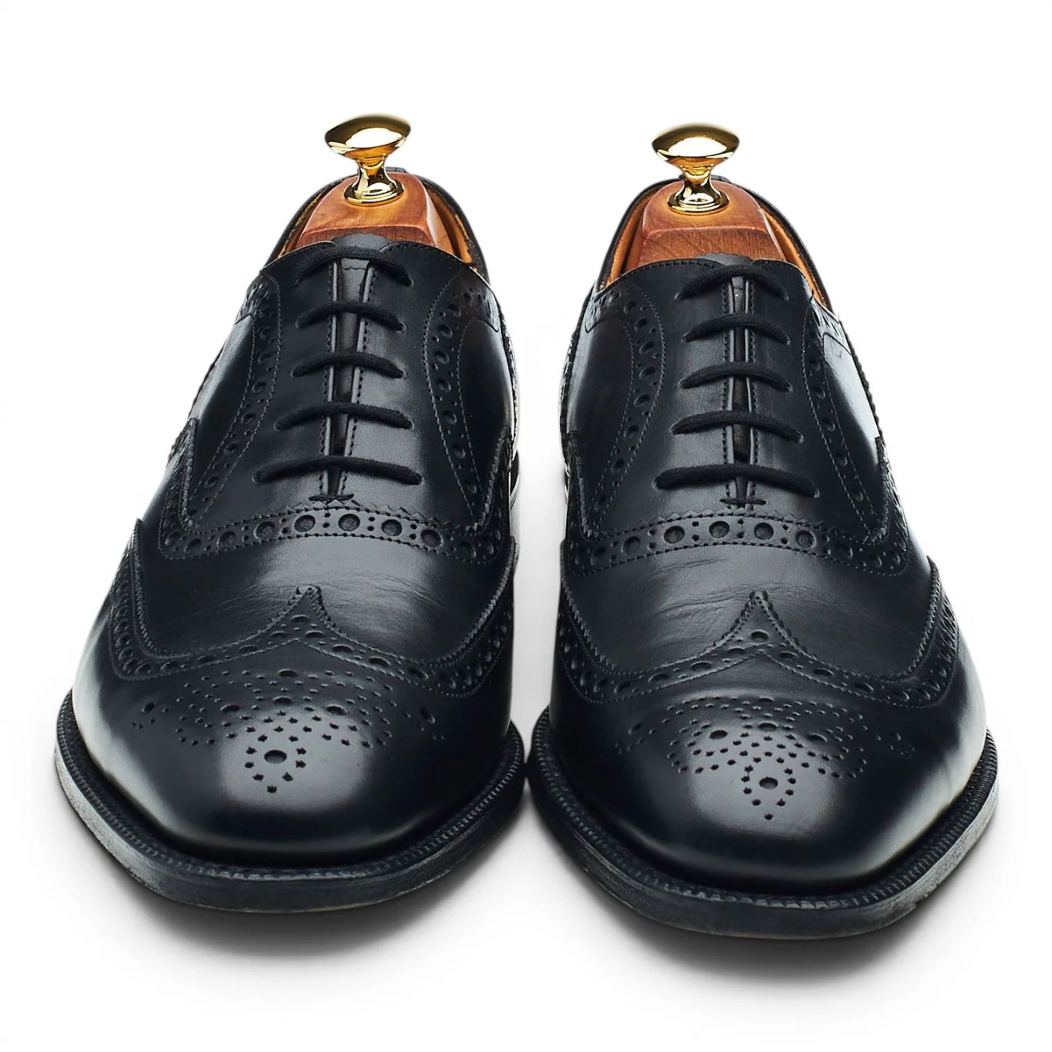 'Brisbane' Black Leather Oxford Brogues UK 10 F - Image 2