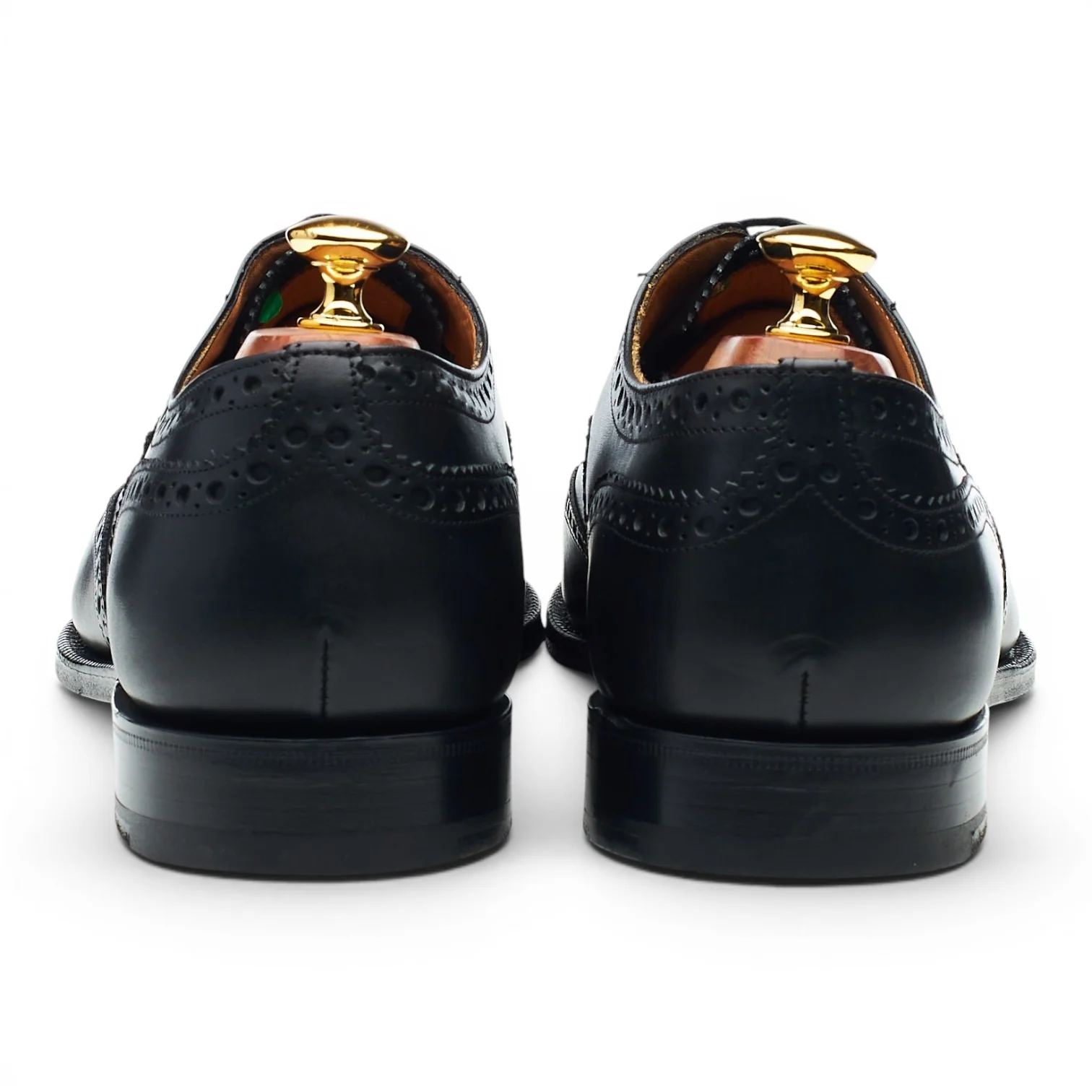 'Brisbane' Black Leather Oxford Brogues UK 10 F - Image 4