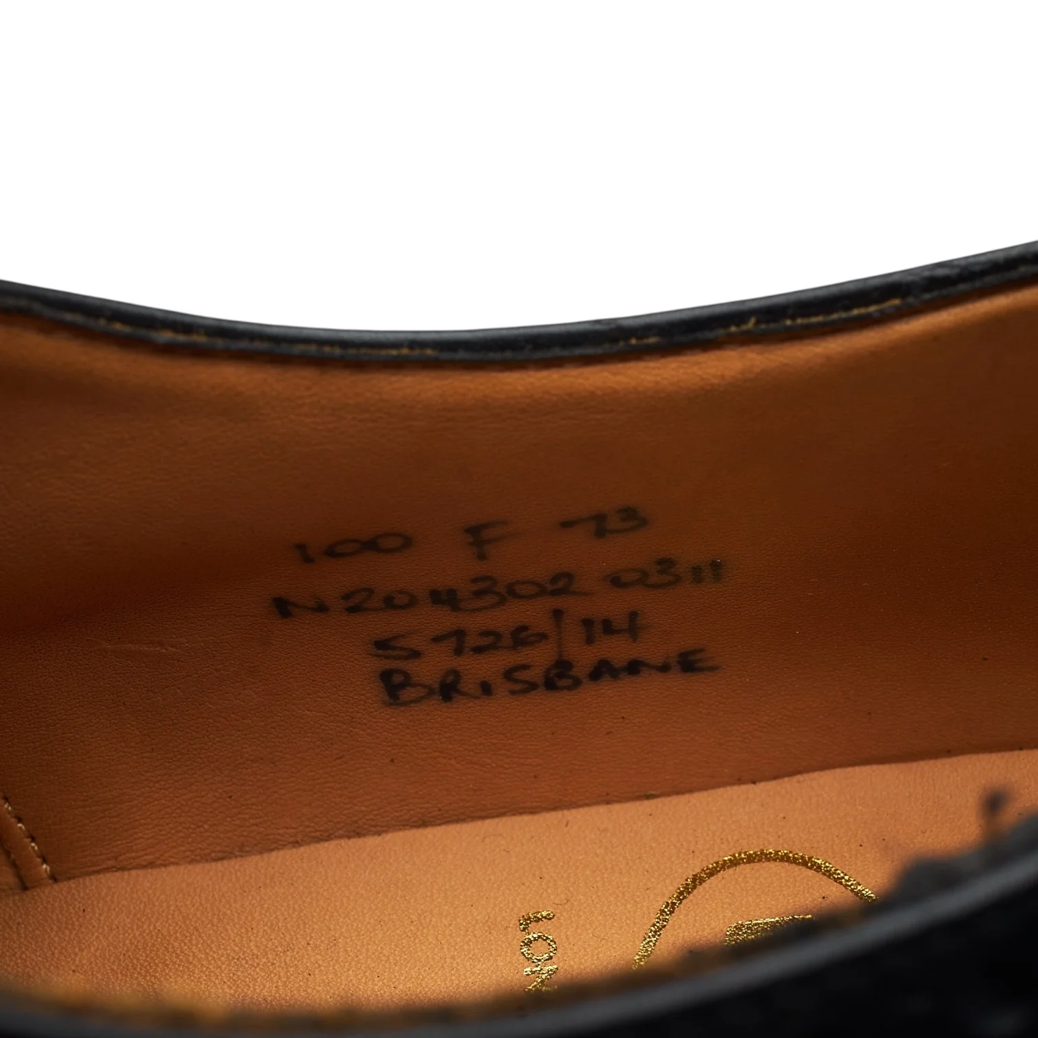 'Brisbane' Black Leather Oxford Brogues UK 10 F - Image 7