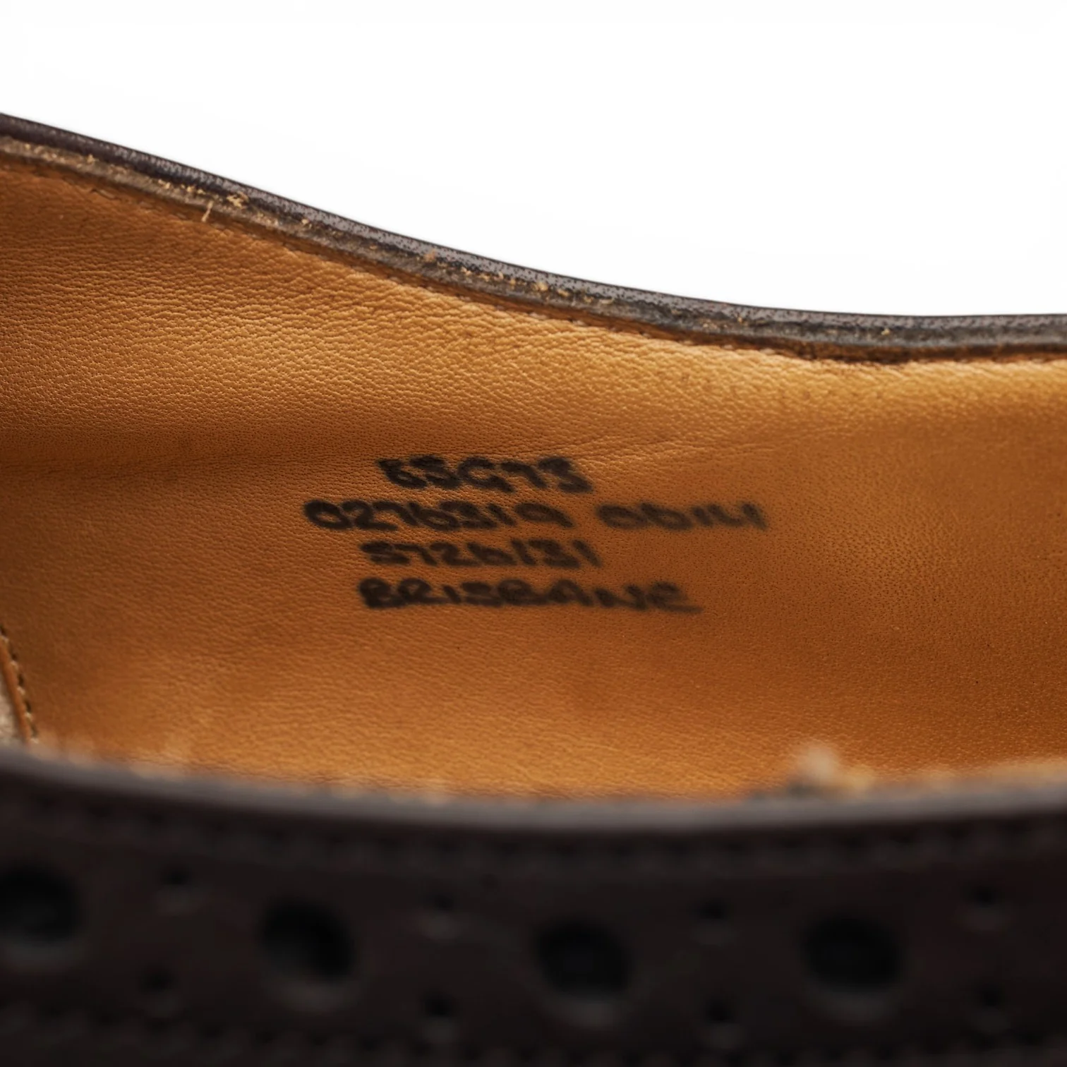 'Brisbane' Dark Brown Leather Oxford Brogues UK 8.5 G - Image 7