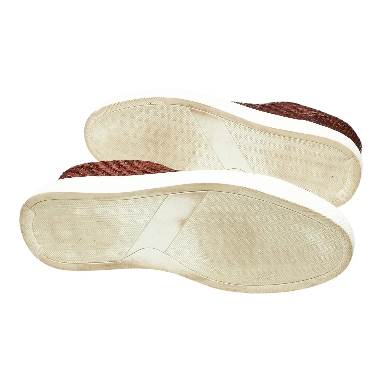 'Brody' Brown Braided Leather Sneakers UK 8.5 - Image 5