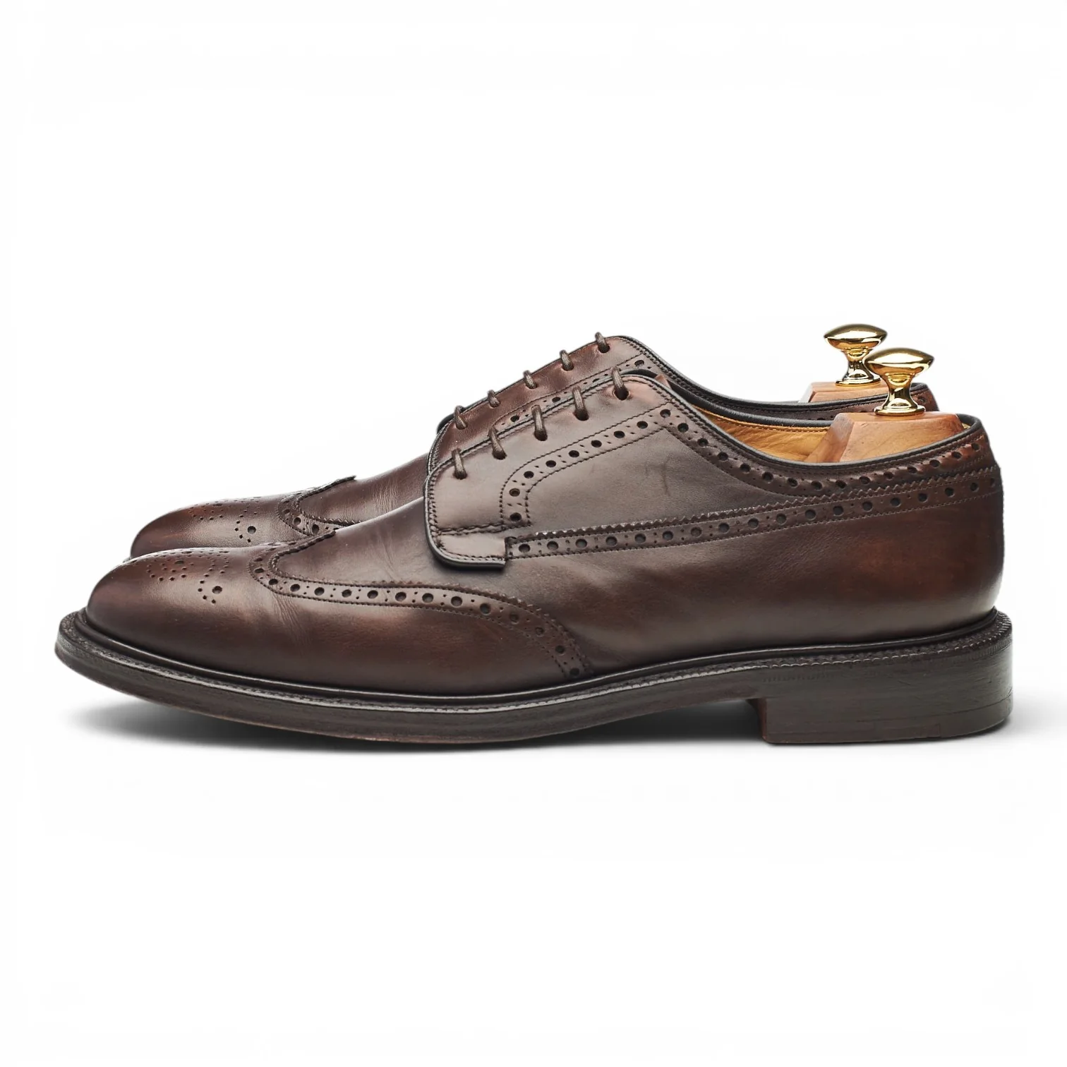 'Brookland' Dark Brown Leather Derby Brogues UK 8.5 F - Image 3