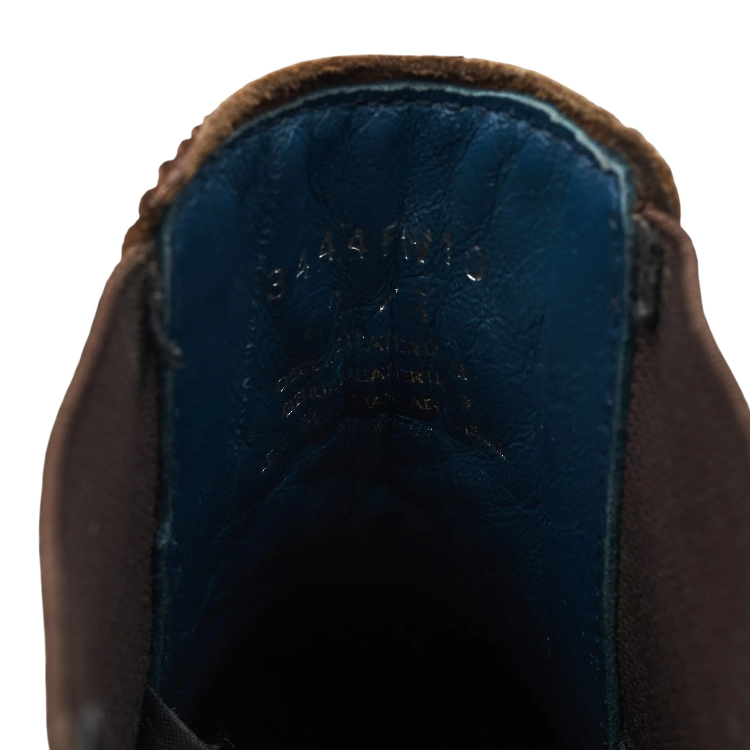 Brown Grain Leather Brogue Chelsea Boots UK 8 - Image 7