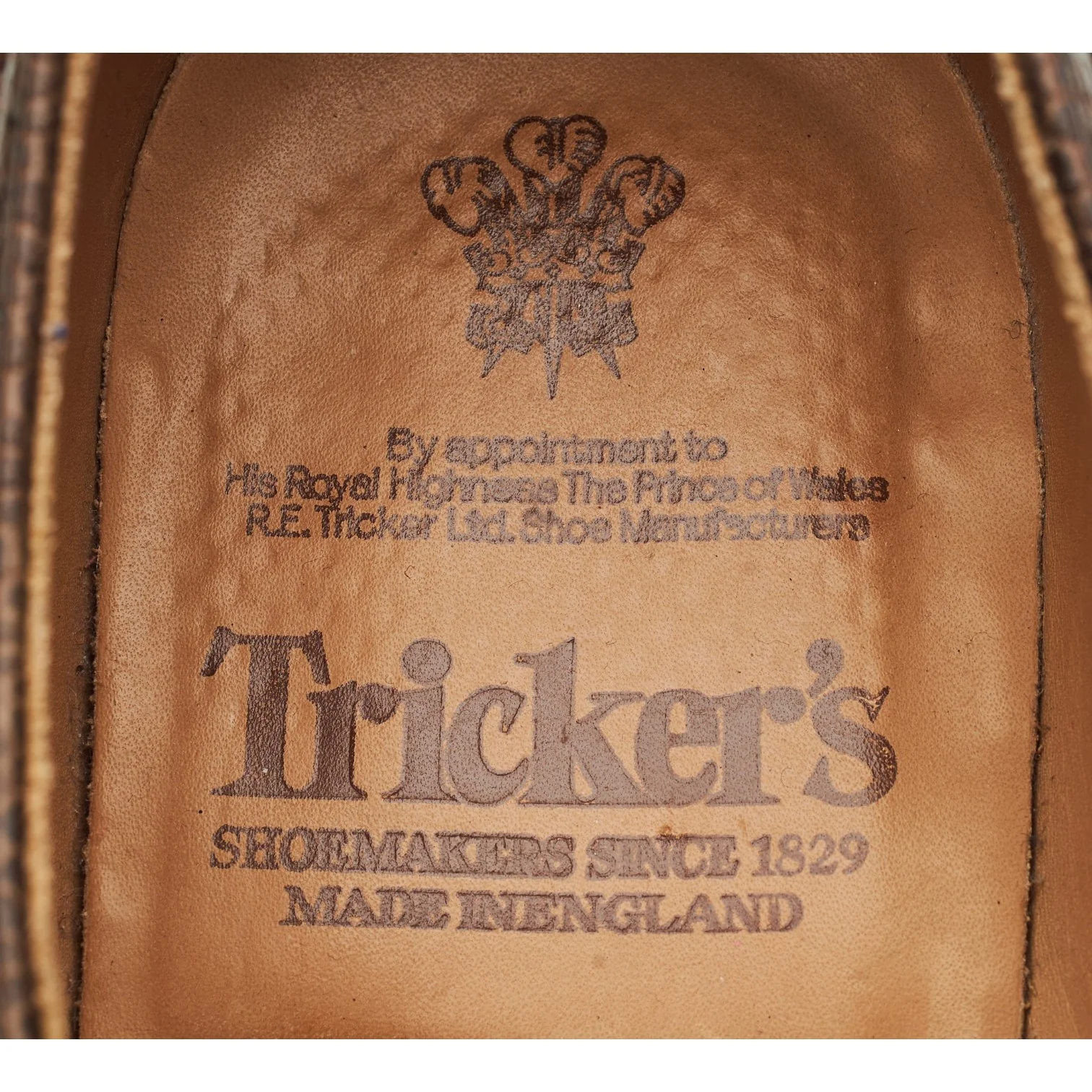 '7047' Brown Grain Leather Derby Brogues UK 9 - Image 6