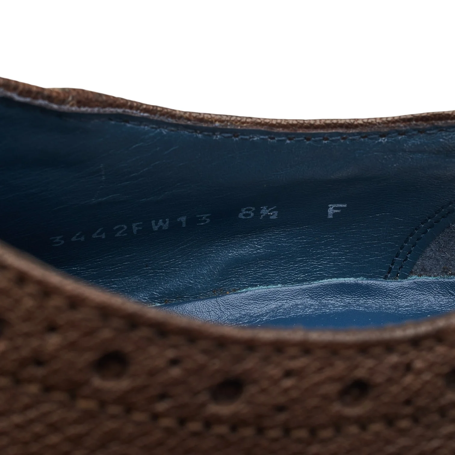 Brown Grain Leather Oxford Brogues UK 8.5 F - Image 7