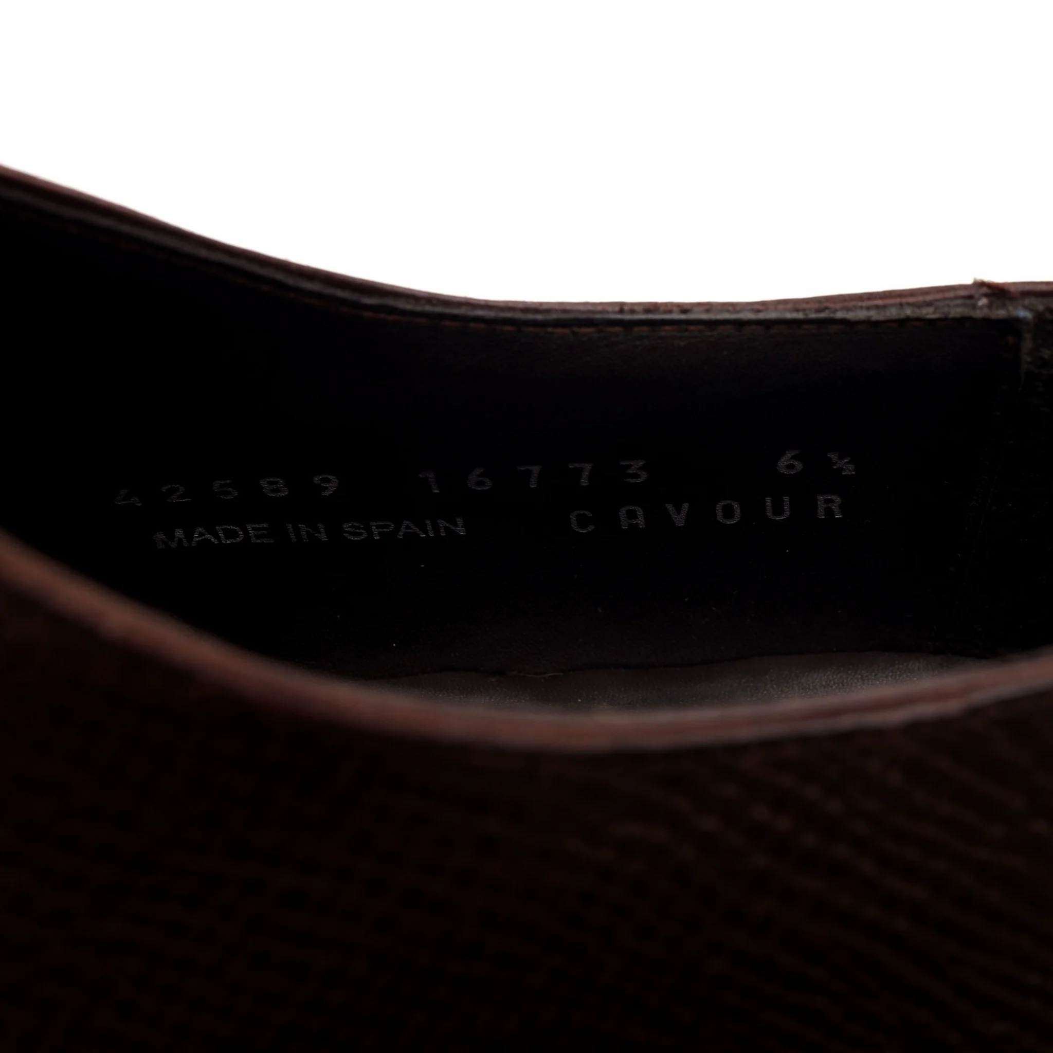 Brown Grain Leather Split Toe Derby UK 6.5 - Image 7
