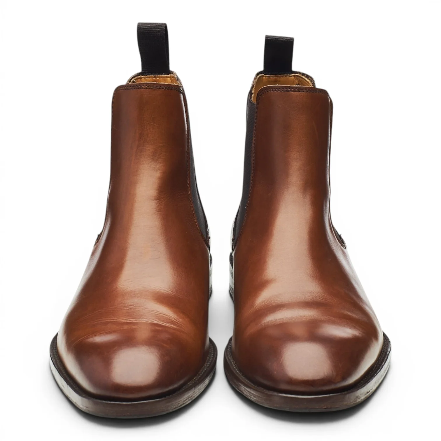 Brown Leather Chelsea Boots UK 6.5 - Image 2