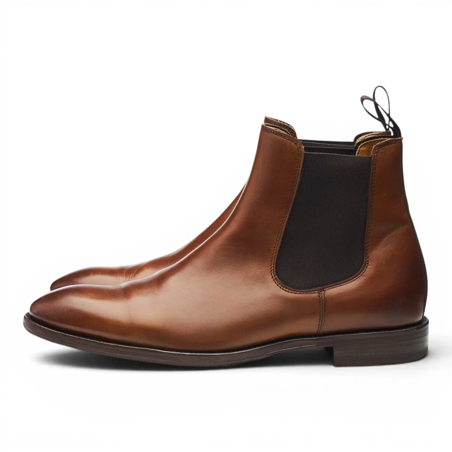 Brown Leather Chelsea Boots UK 6.5 - Image 3