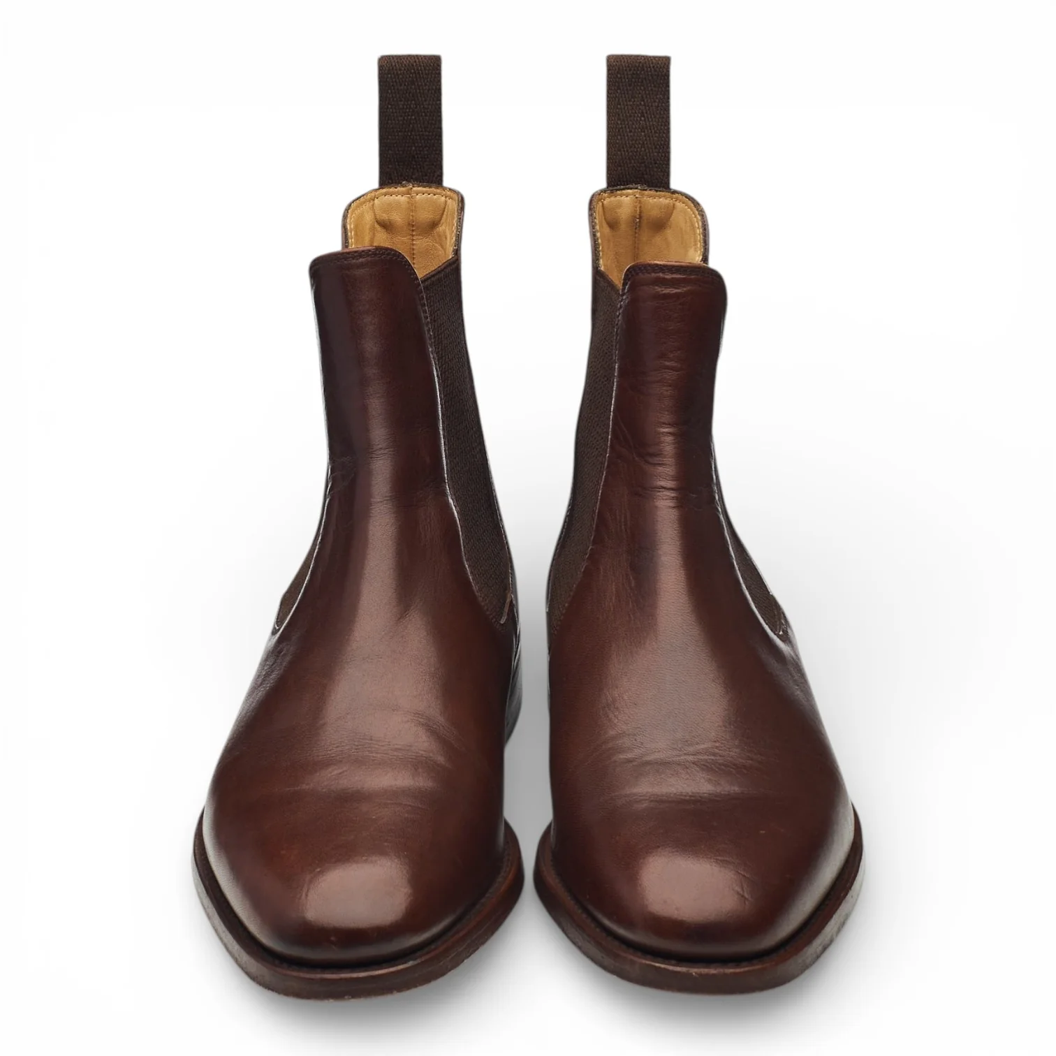 Charles Tyrwhitt Brown Leather Chelsea Boots UK 7.5 - Image 2