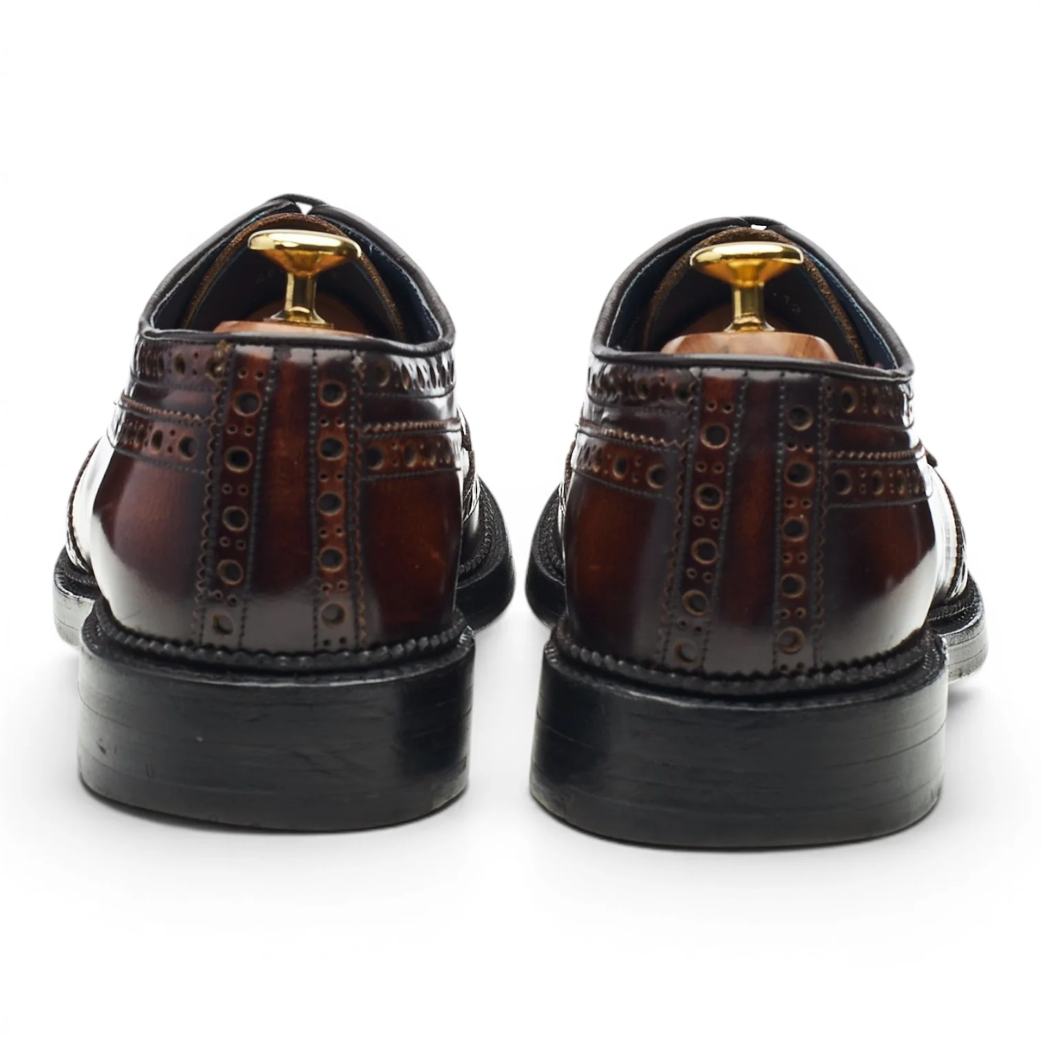 'Anderson' Brown Leather Derby Brogues UK 8.5 F - Image 4